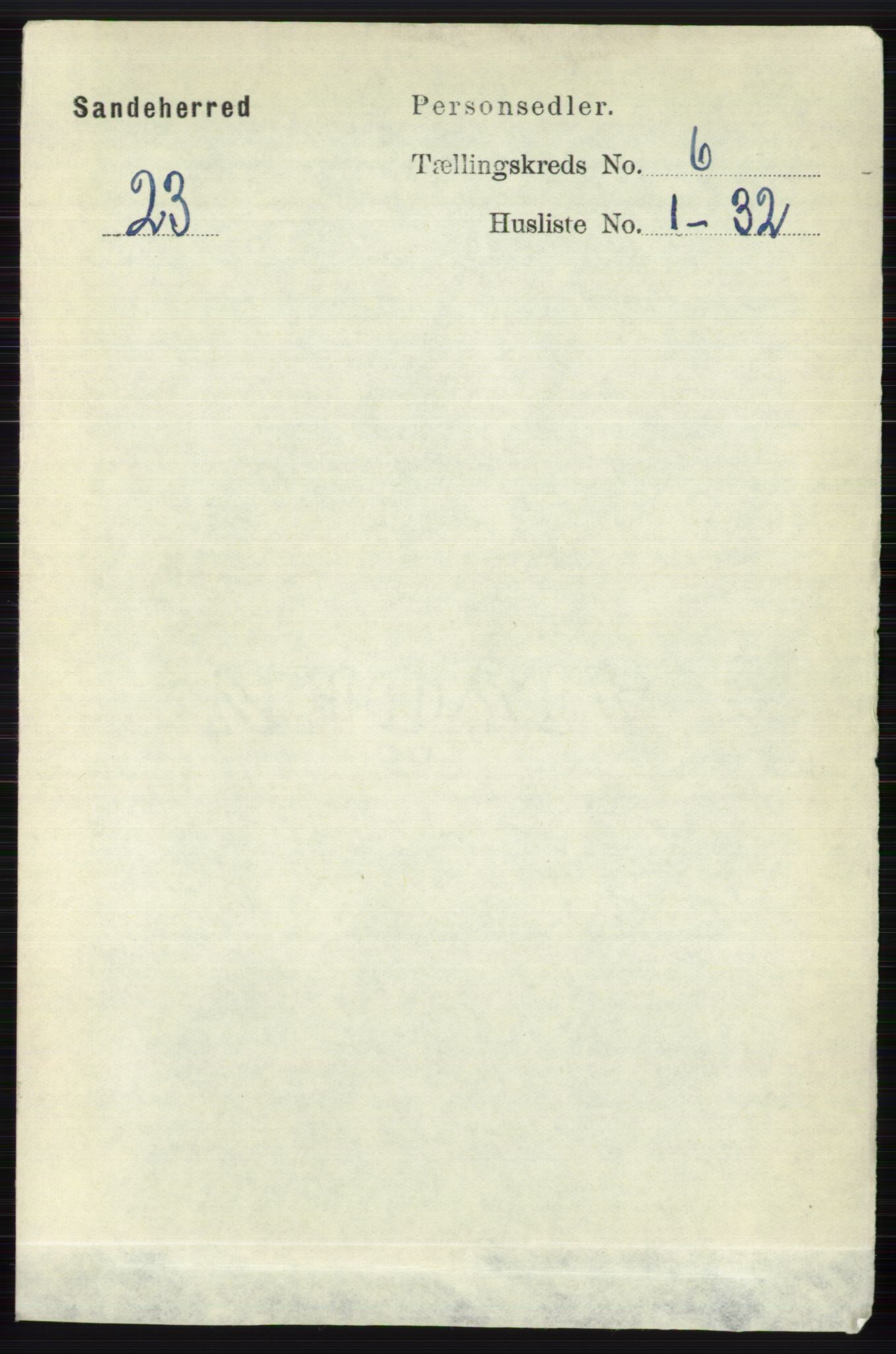 RA, 1891 census for 0724 Sandeherred, 1891, p. 3511