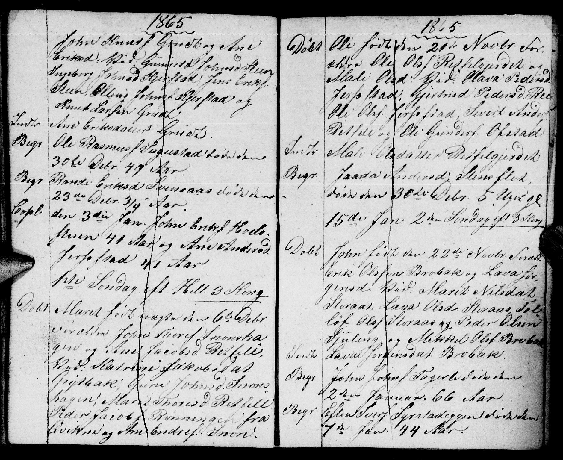 Meldal sokneprestkontor, AV/SAT-A-1123/1/I/I1/I1f/L0008: Parish register draft no. 672I1F, 1827-1866