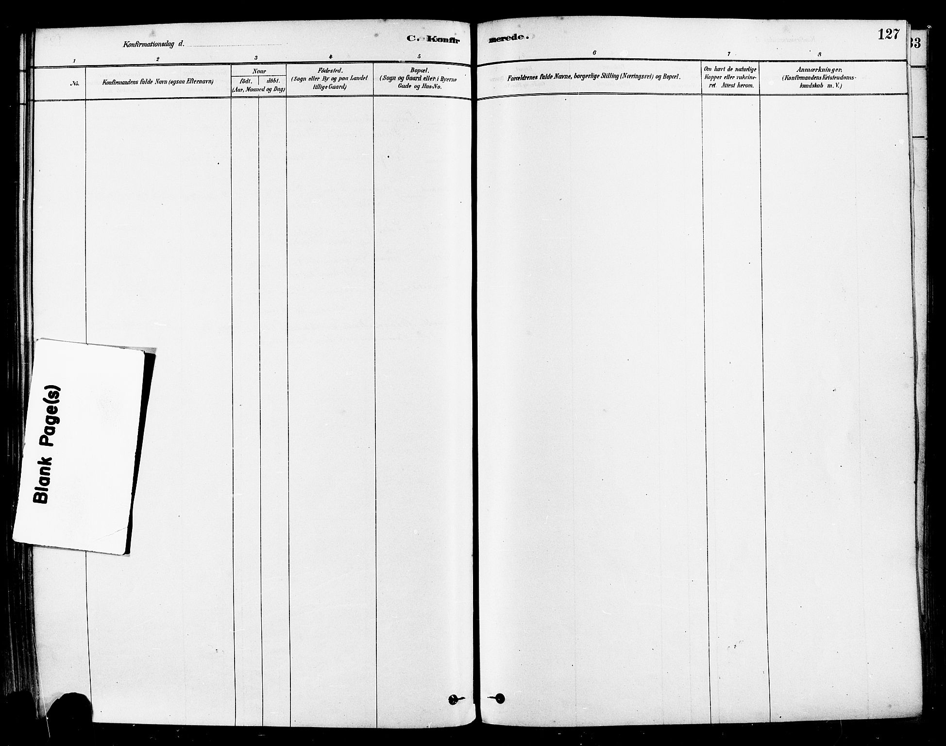 Haugesund sokneprestkontor, AV/SAST-A -101863/H/Ha/Haa/L0001: Parish register (official) no. A 1, 1878-1885, p. 127