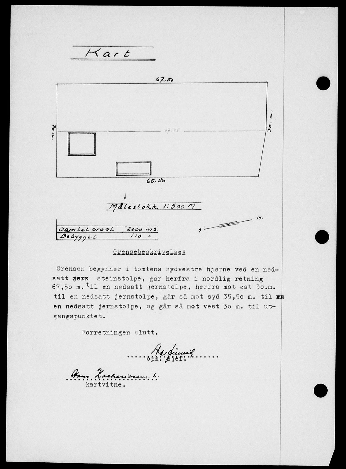 Onsøy sorenskriveri, SAO/A-10474/G/Ga/Gab/L0014: Mortgage book no. II A-14, 1944-1945, Diary no: : 806/1945