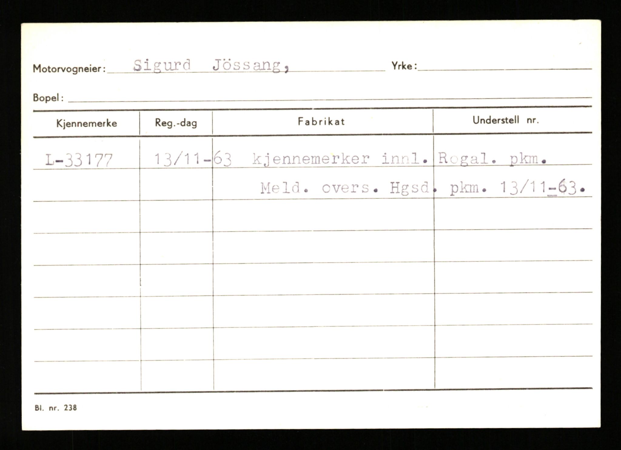 Stavanger trafikkstasjon, AV/SAST-A-101942/0/G/L0005: Registreringsnummer: 23000 - 34245, 1930-1971, p. 3146