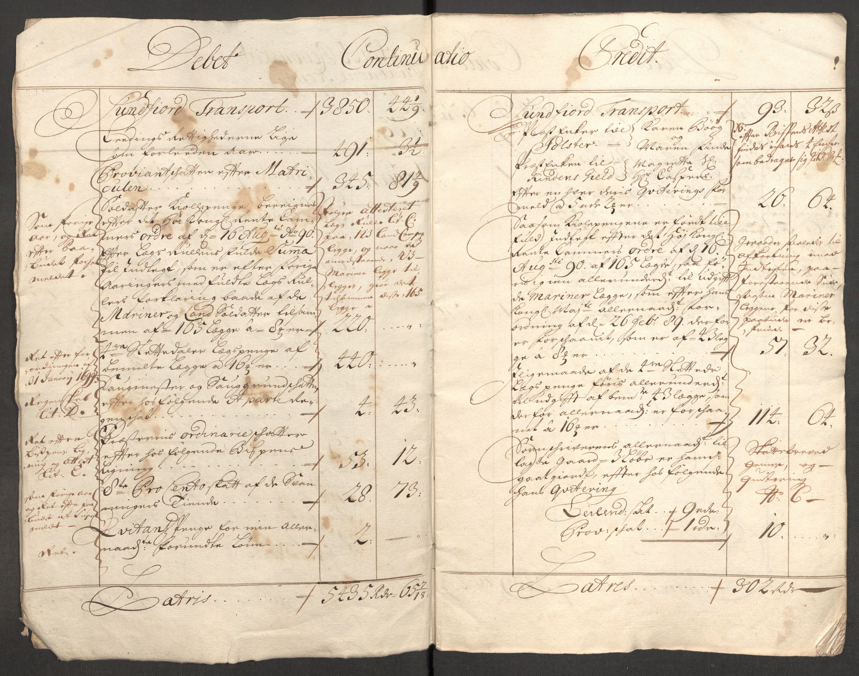Rentekammeret inntil 1814, Reviderte regnskaper, Fogderegnskap, RA/EA-4092/R53/L3424: Fogderegnskap Sunn- og Nordfjord, 1699, p. 5