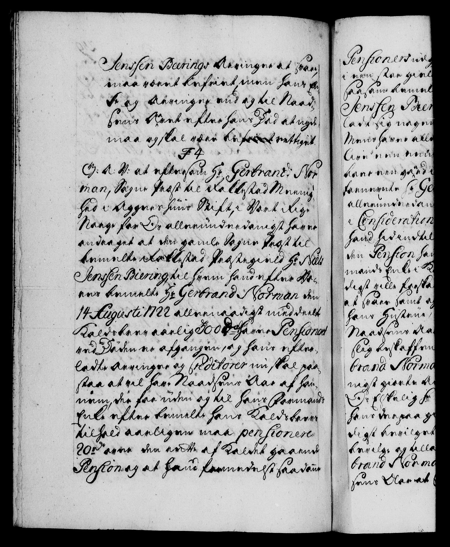 Danske Kanselli 1572-1799, AV/RA-EA-3023/F/Fc/Fca/Fcaa/L0026: Norske registre, 1729-1730, p. 249b