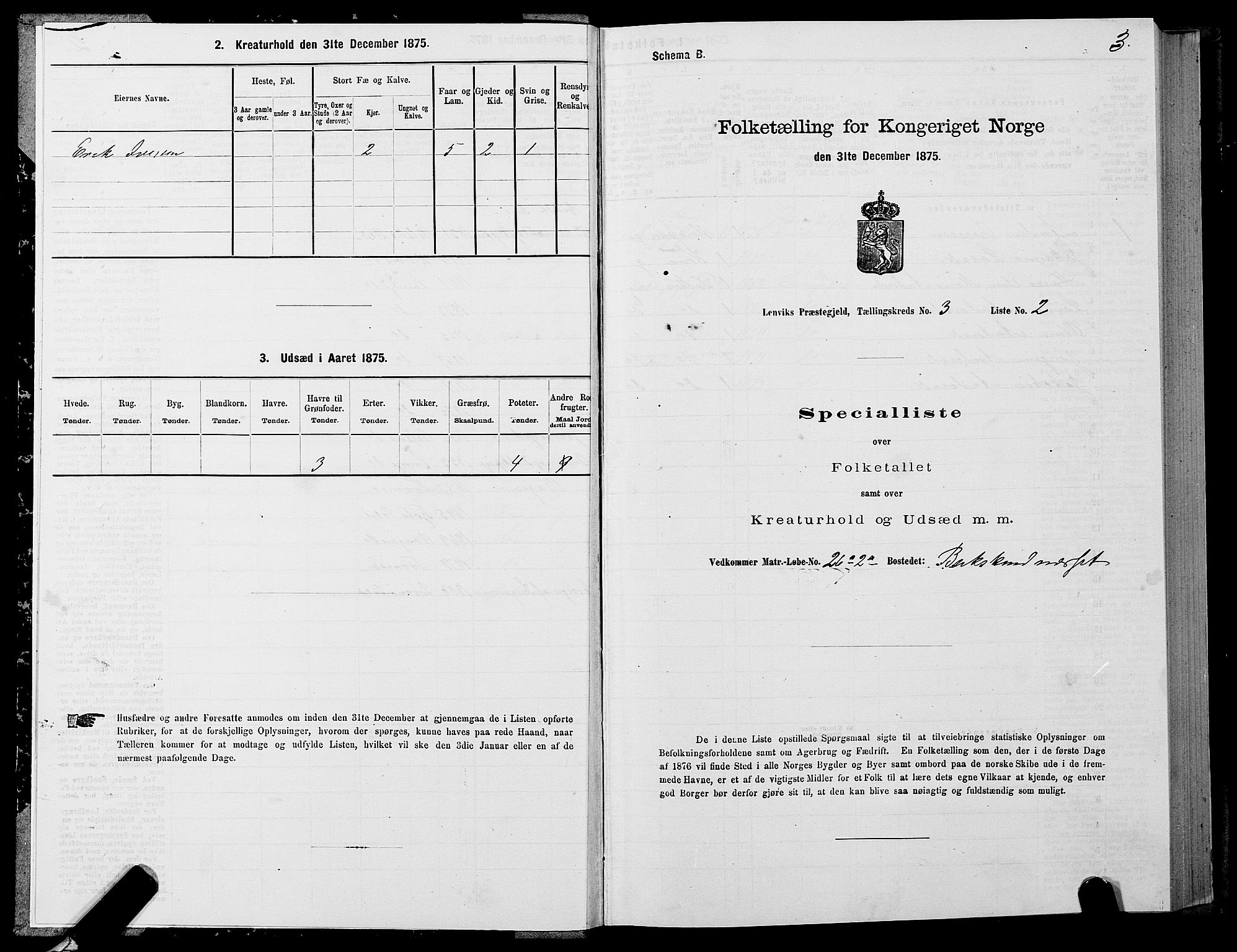 SATØ, 1875 census for 1931P Lenvik, 1875, p. 2003