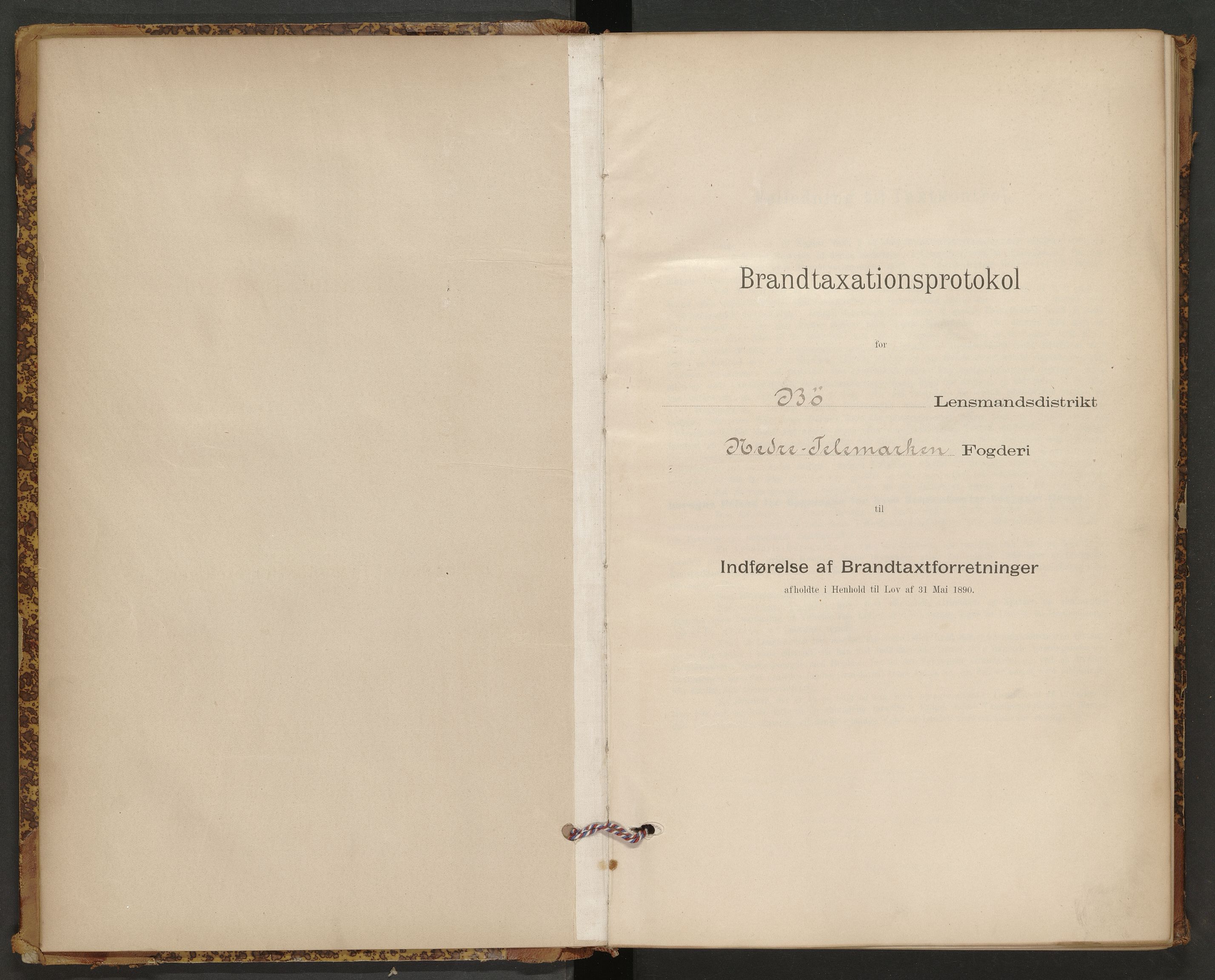 Bø lensmannskontor, SAKO/A-553/Y/Yb/Ybb/L0001: Skjematakstprotokoll, 1894-1901