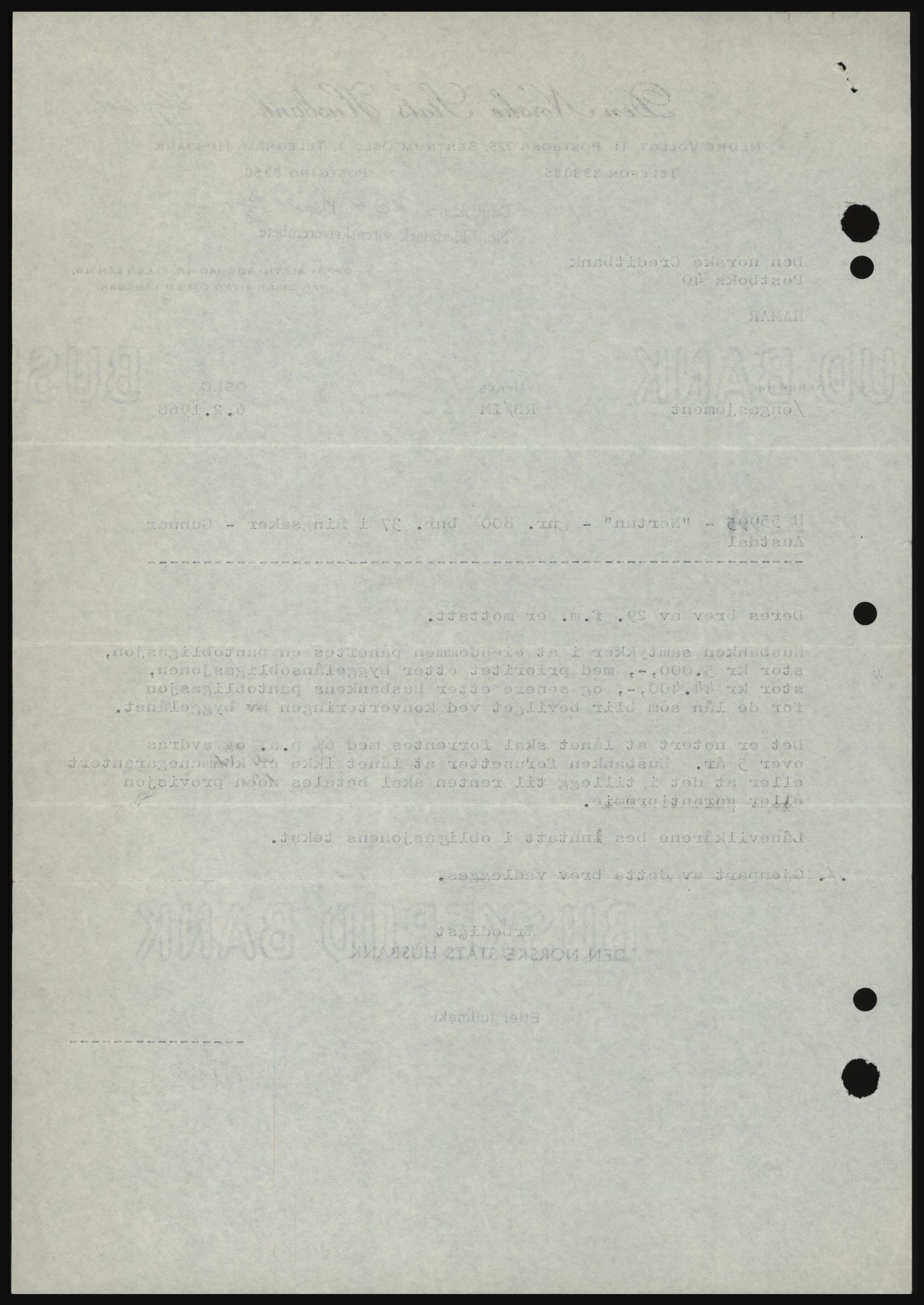 Nord-Hedmark sorenskriveri, SAH/TING-012/H/Hc/L0027: Mortgage book no. 27, 1967-1968, Diary no: : 764/1968