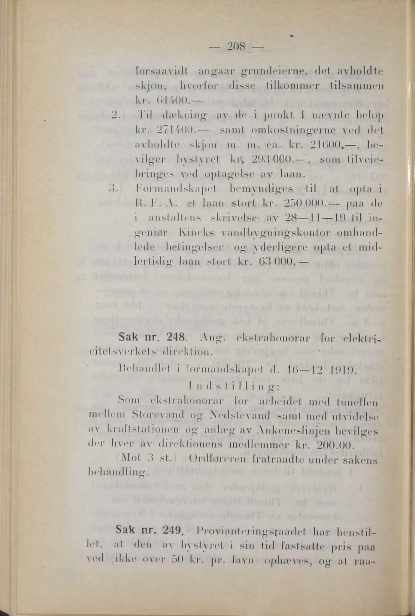 Narvik kommune. Formannskap , AIN/K-18050.150/A/Ab/L0009: Møtebok, 1919