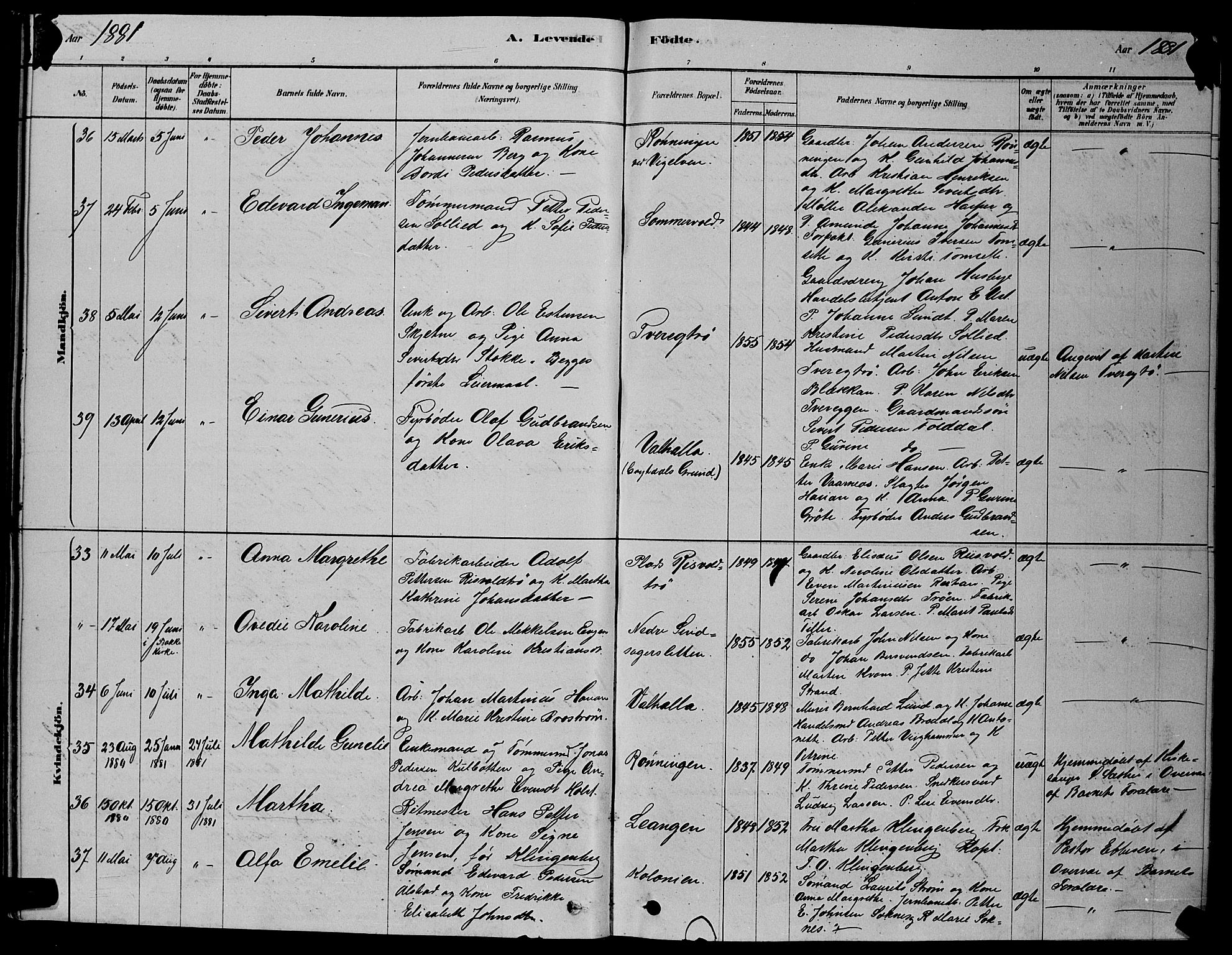 Ministerialprotokoller, klokkerbøker og fødselsregistre - Sør-Trøndelag, SAT/A-1456/606/L0312: Parish register (copy) no. 606C08, 1878-1894, p. 53