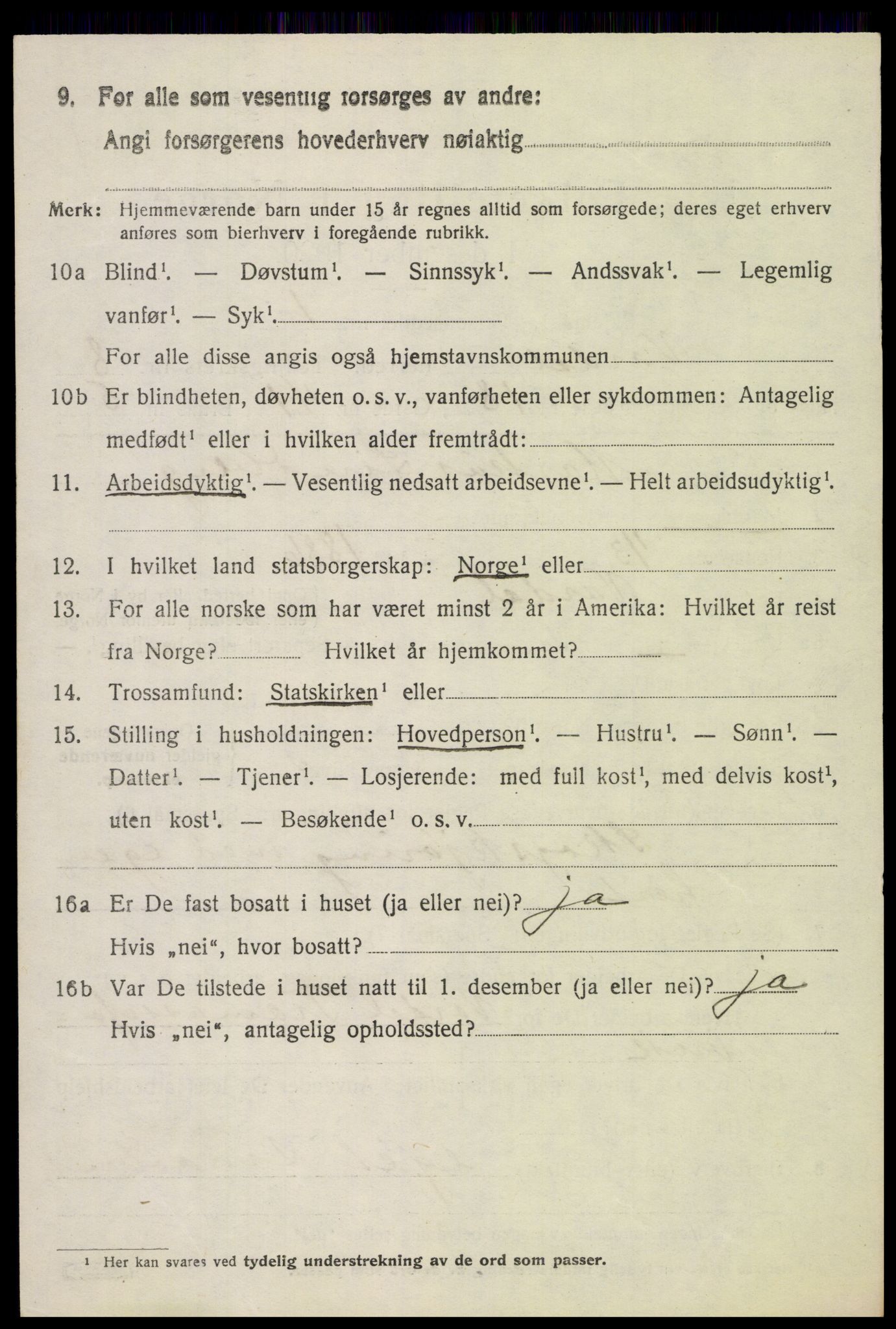 SAH, 1920 census for Vardal, 1920, p. 5924