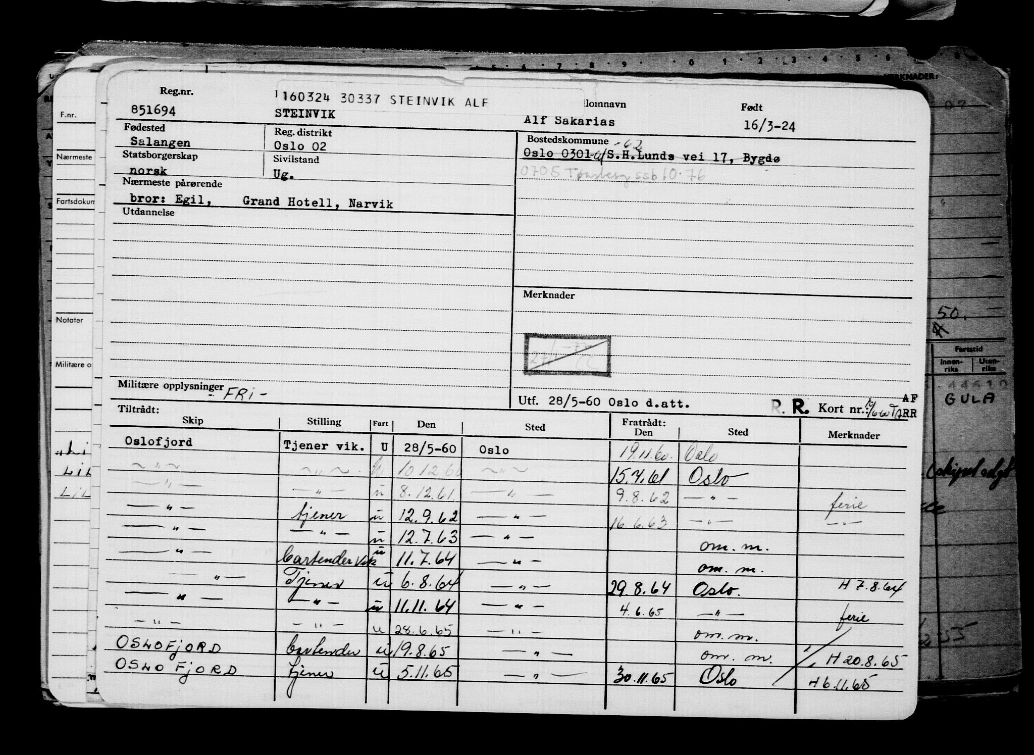 Direktoratet for sjømenn, AV/RA-S-3545/G/Gb/L0229: Hovedkort, 1924, p. 36