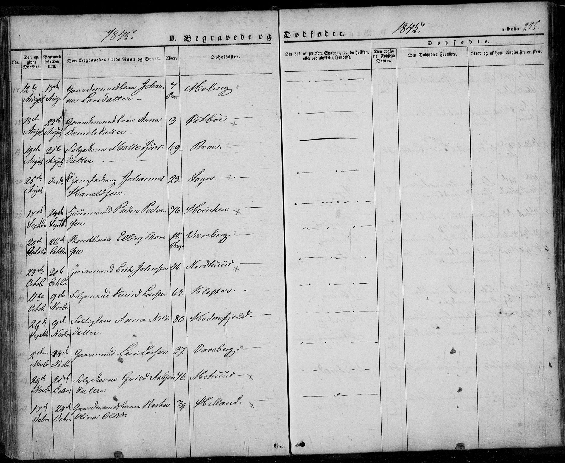 Rennesøy sokneprestkontor, AV/SAST-A -101827/H/Ha/Haa/L0005: Parish register (official) no. A 5, 1838-1859, p. 275