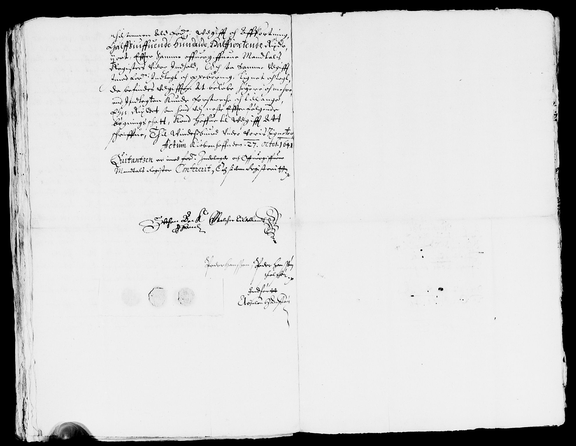 Rentekammeret inntil 1814, Reviderte regnskaper, Lensregnskaper, AV/RA-EA-5023/R/Rb/Rbo/L0027: Tønsberg len, 1645-1647