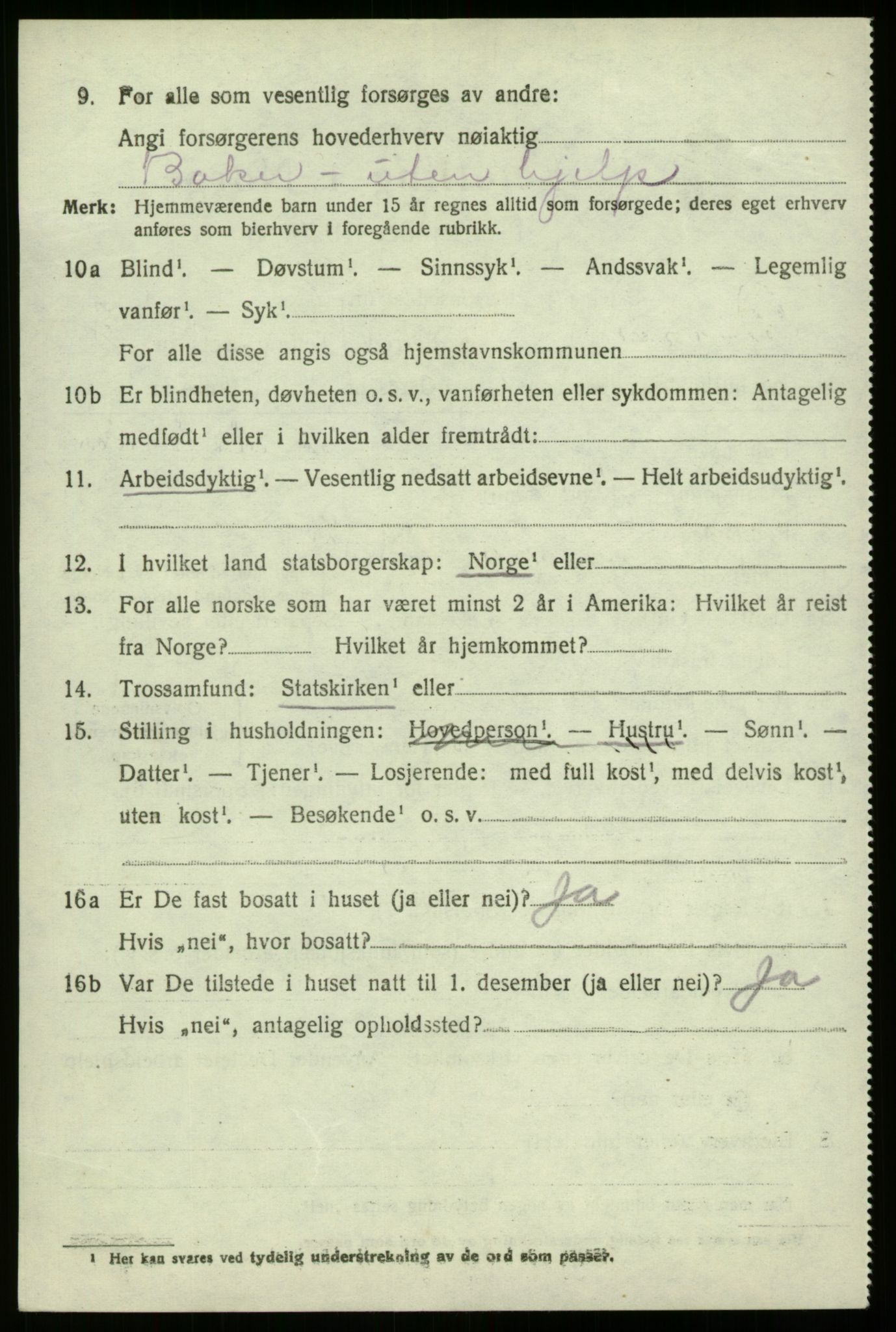 SAB, 1920 census for Davik, 1920, p. 1272