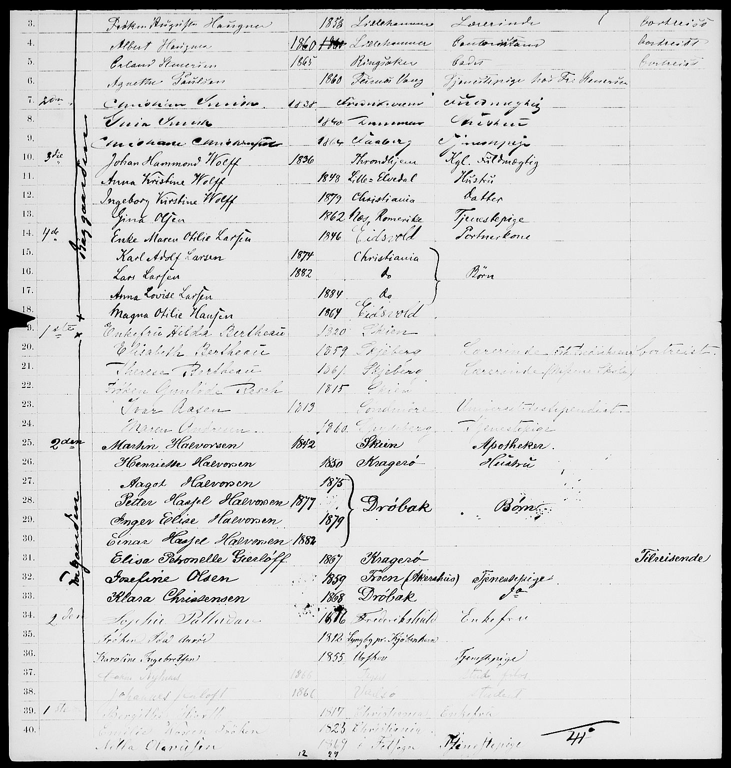 RA, 1885 census for 0301 Kristiania, 1885, p. 2808