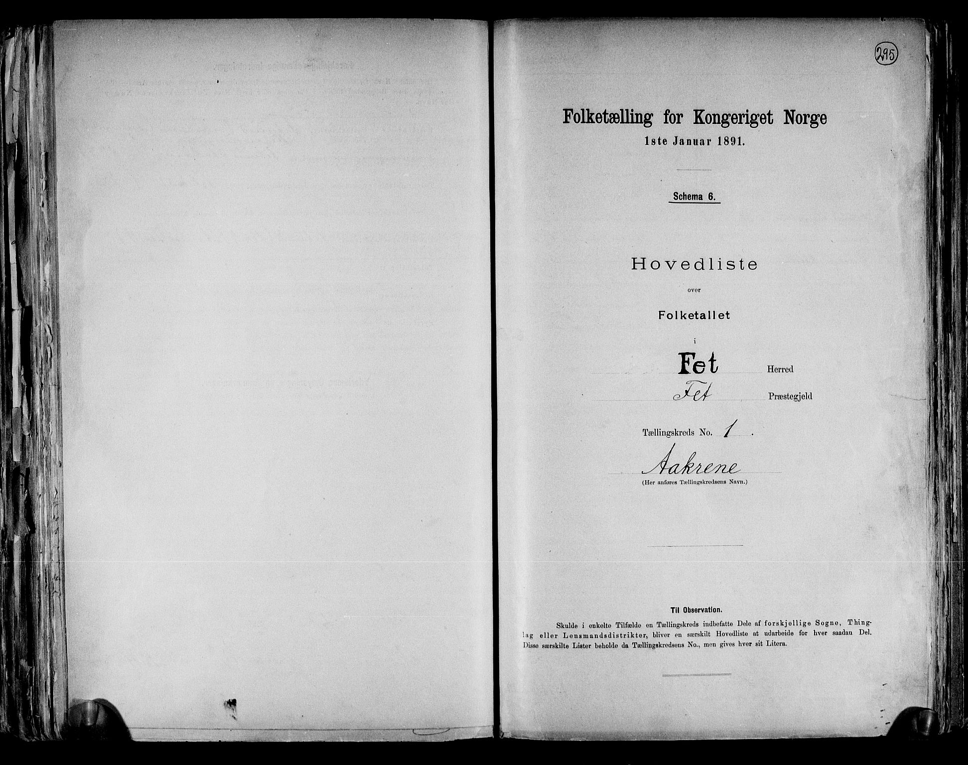 RA, 1891 census for 0227 Fet, 1891, p. 4