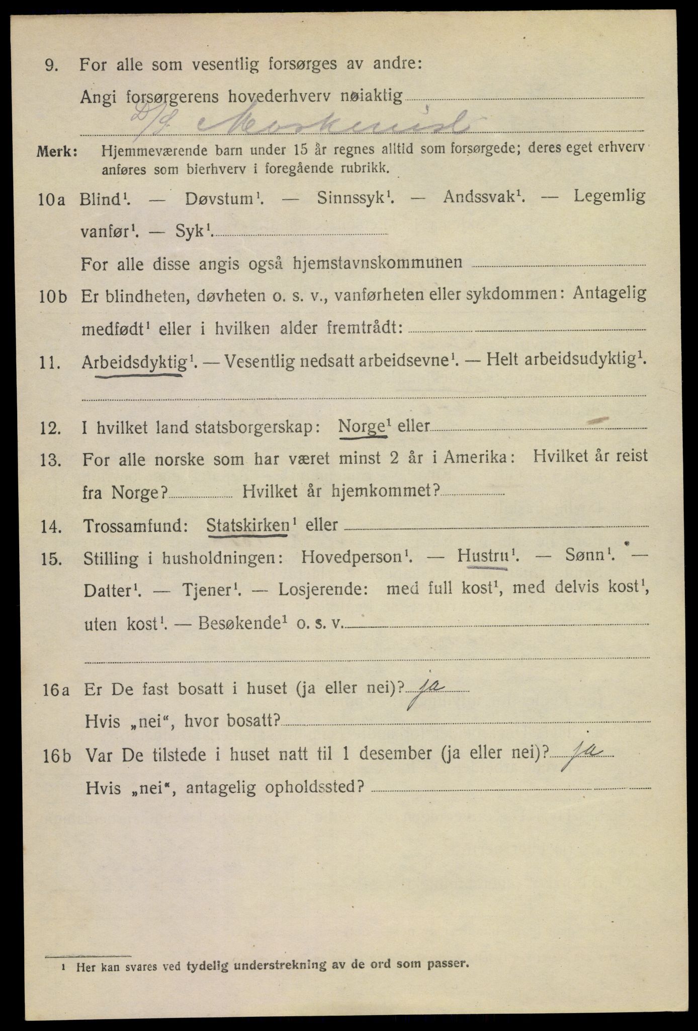 SAKO, 1920 census for Horten, 1920, p. 16440