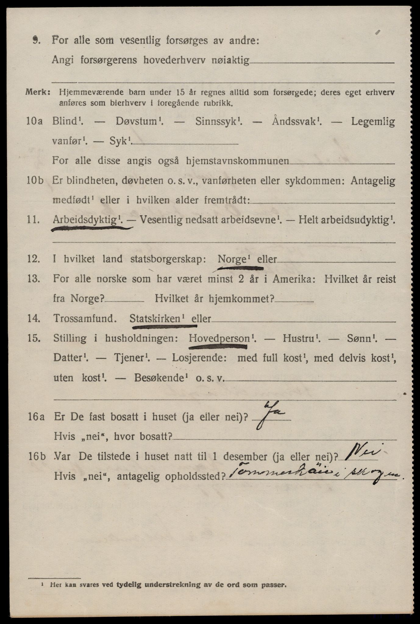 SAKO, 1920 census for Kviteseid, 1920, p. 2830