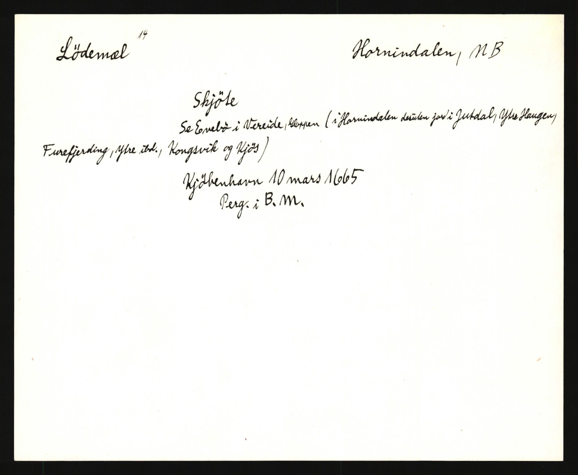 Riksarkivets diplomsamling, AV/RA-EA-5965/F35/F35e/L0030: Registreringssedler Sogn og Fjordane, 1400-1700, p. 495