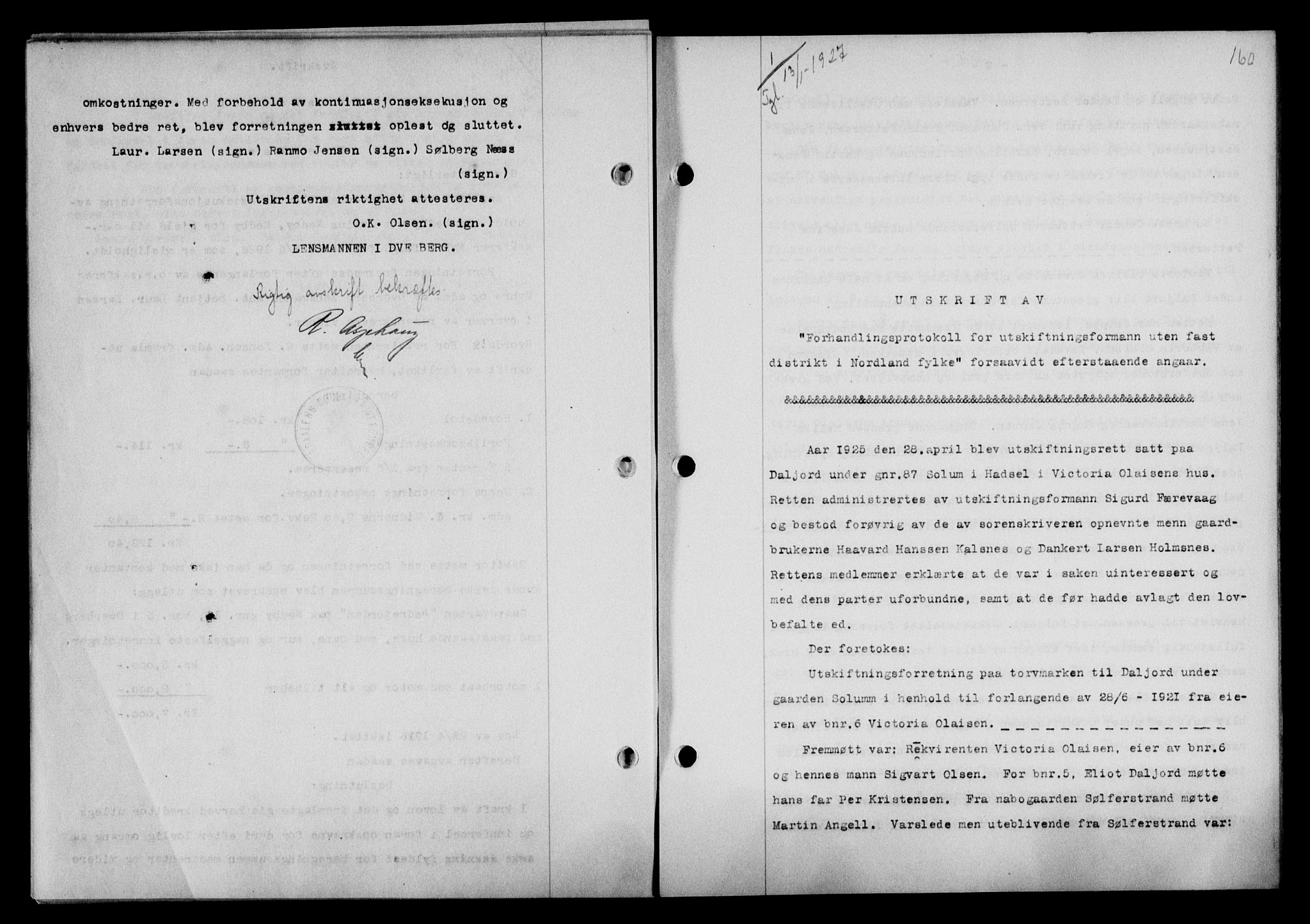Vesterålen sorenskriveri, SAT/A-4180/1/2/2Ca/L0043: Mortgage book no. 36, 1926-1927, Deed date: 13.01.1927