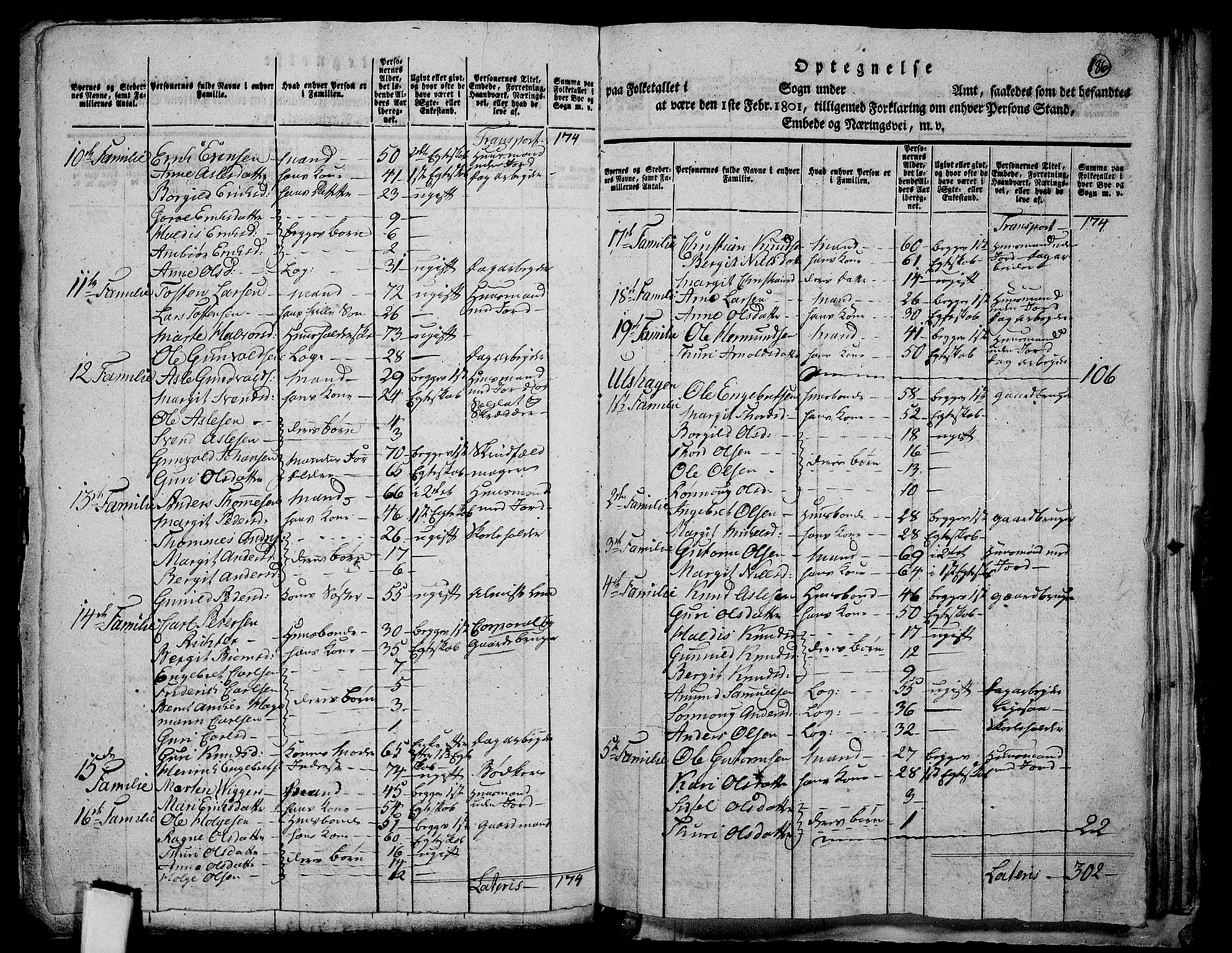 RA, 1801 census for 0619P Ål, 1801, p. 185b-186a