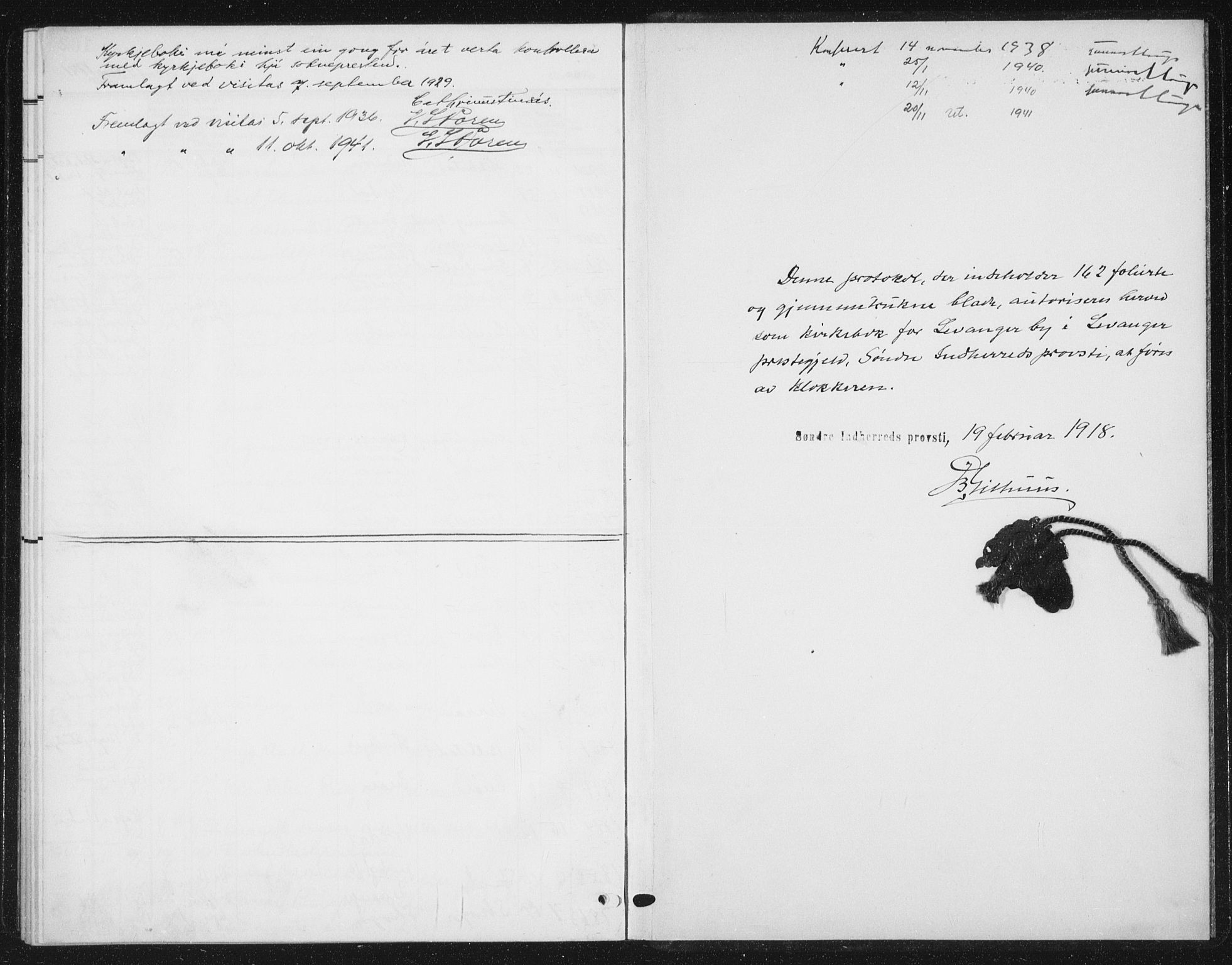 Ministerialprotokoller, klokkerbøker og fødselsregistre - Nord-Trøndelag, SAT/A-1458/720/L0193: Parish register (copy) no. 720C02, 1918-1941