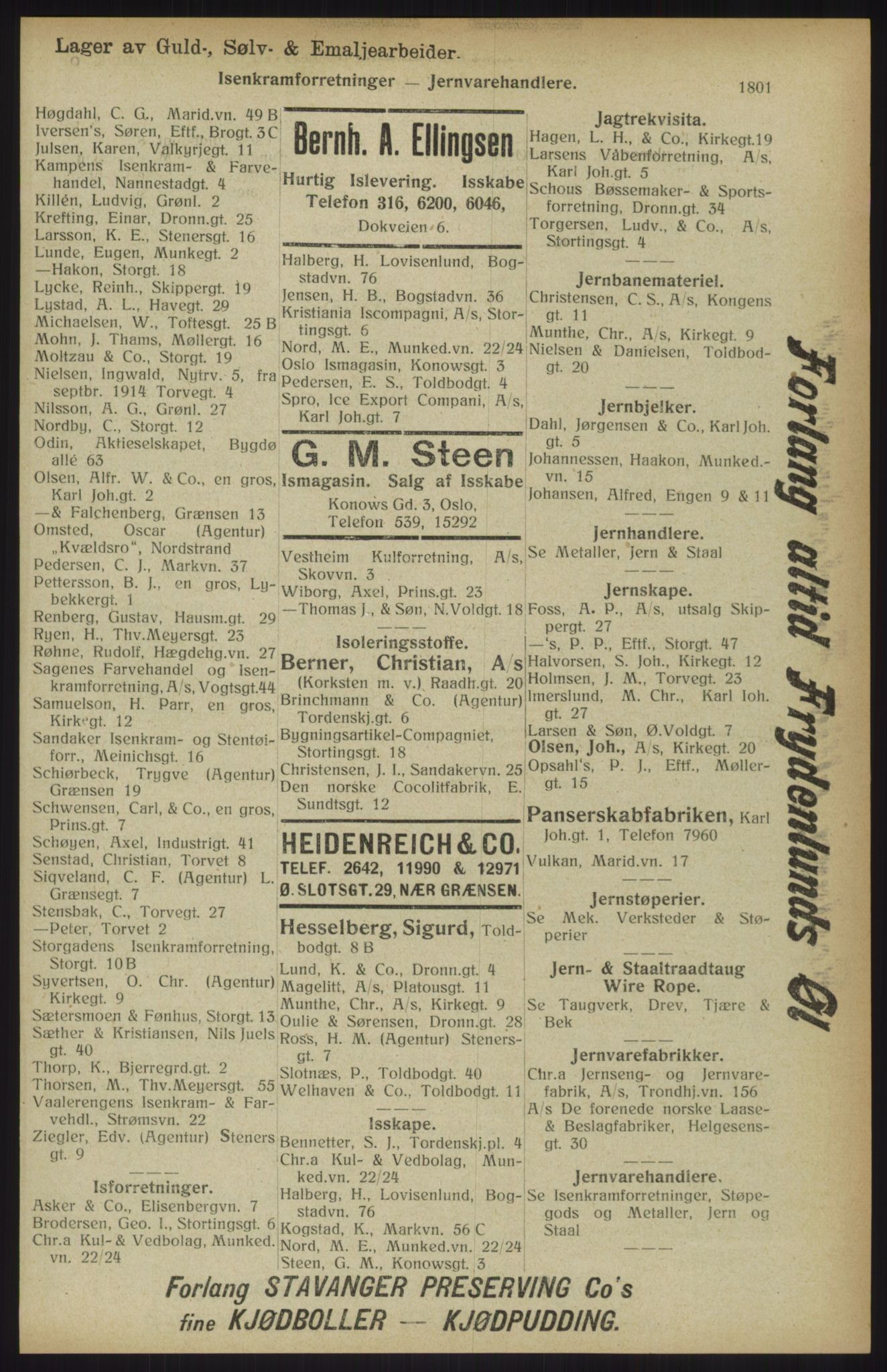 Kristiania/Oslo adressebok, PUBL/-, 1914, p. 1801