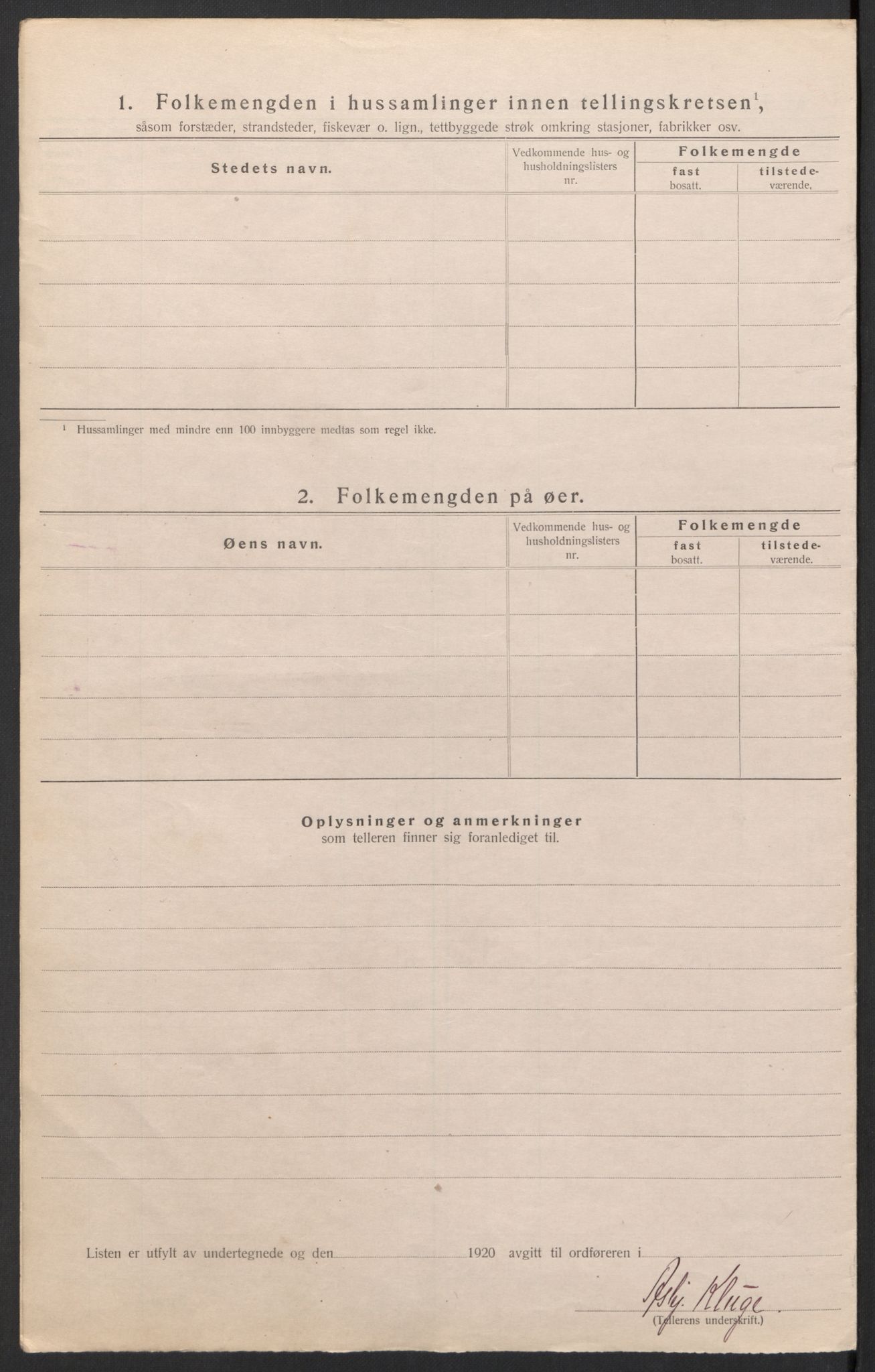 SAH, 1920 census for Hof, 1920, p. 11