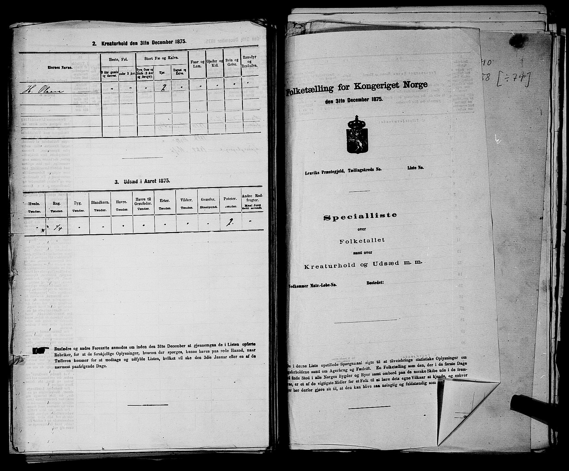 RA, 1875 census for 0136P Rygge, 1875, p. 649