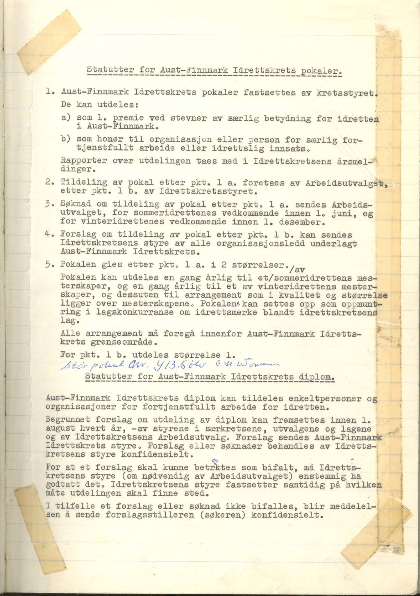 Aust-Finnmark Idrettskrets , FMFB/A-1041/A/L0005: Møteprotokoll for styre, ting og arbeidsutvalg, 1958-1963, p. 3