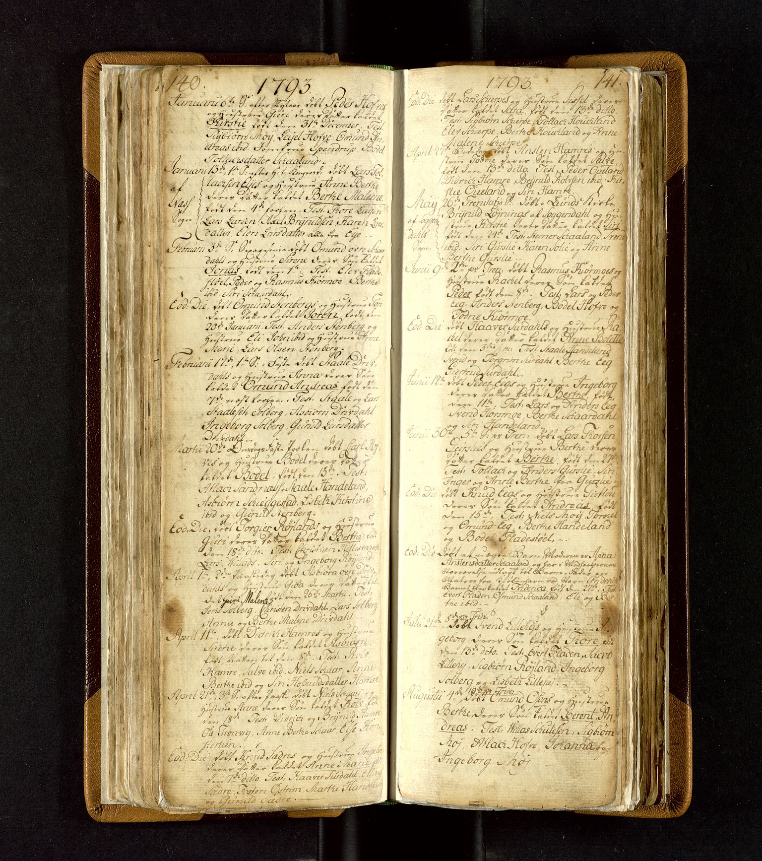 Lund sokneprestkontor, AV/SAST-A-101809/S06/L0003: Parish register (official) no. A 3, 1761-1801, p. 140-141