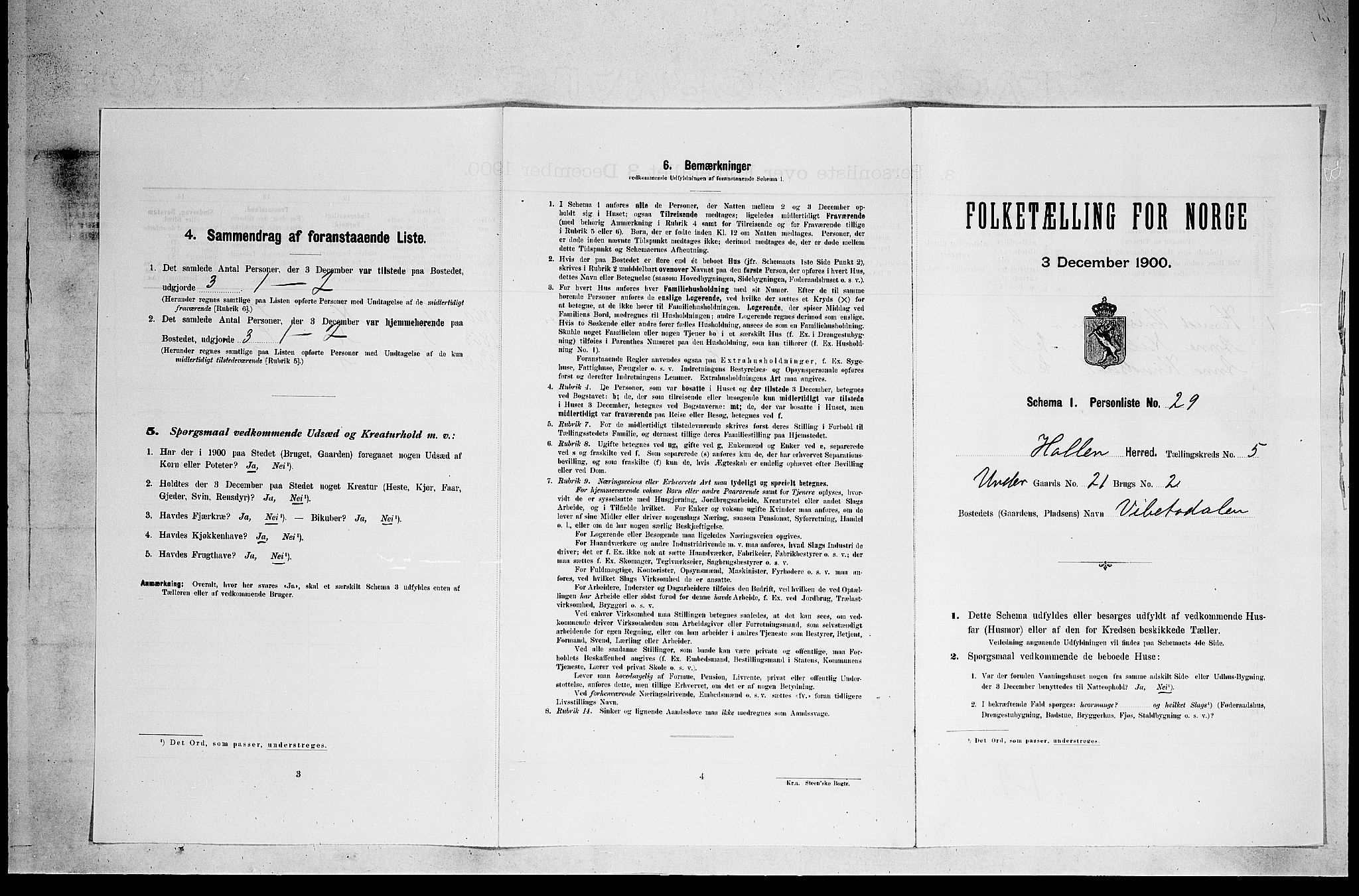 SAKO, 1900 census for Holla, 1900, p. 587