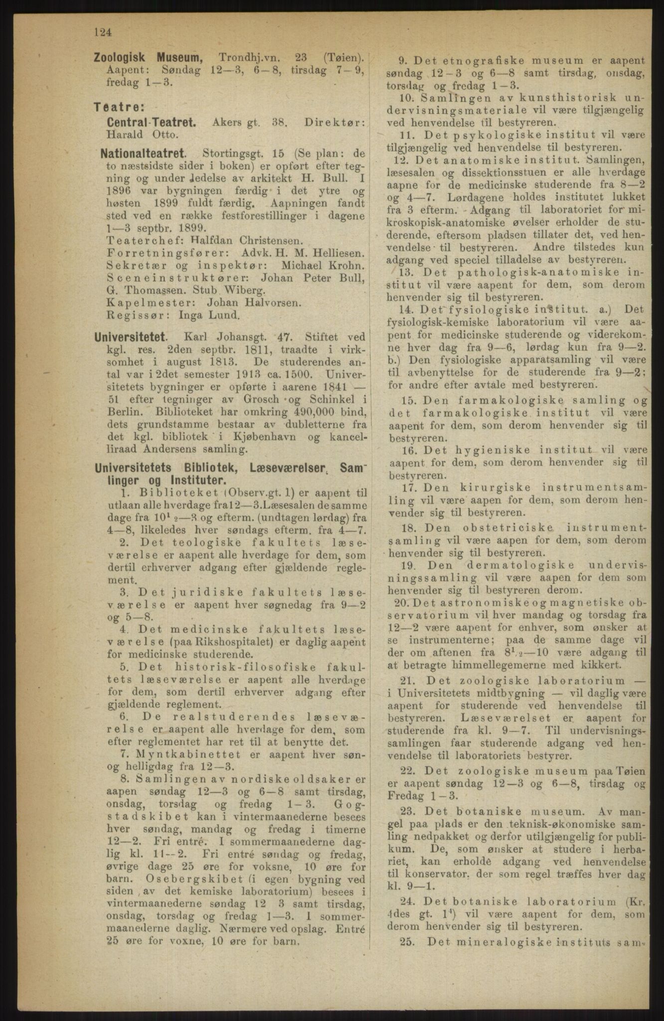 Kristiania/Oslo adressebok, PUBL/-, 1914, p. 124