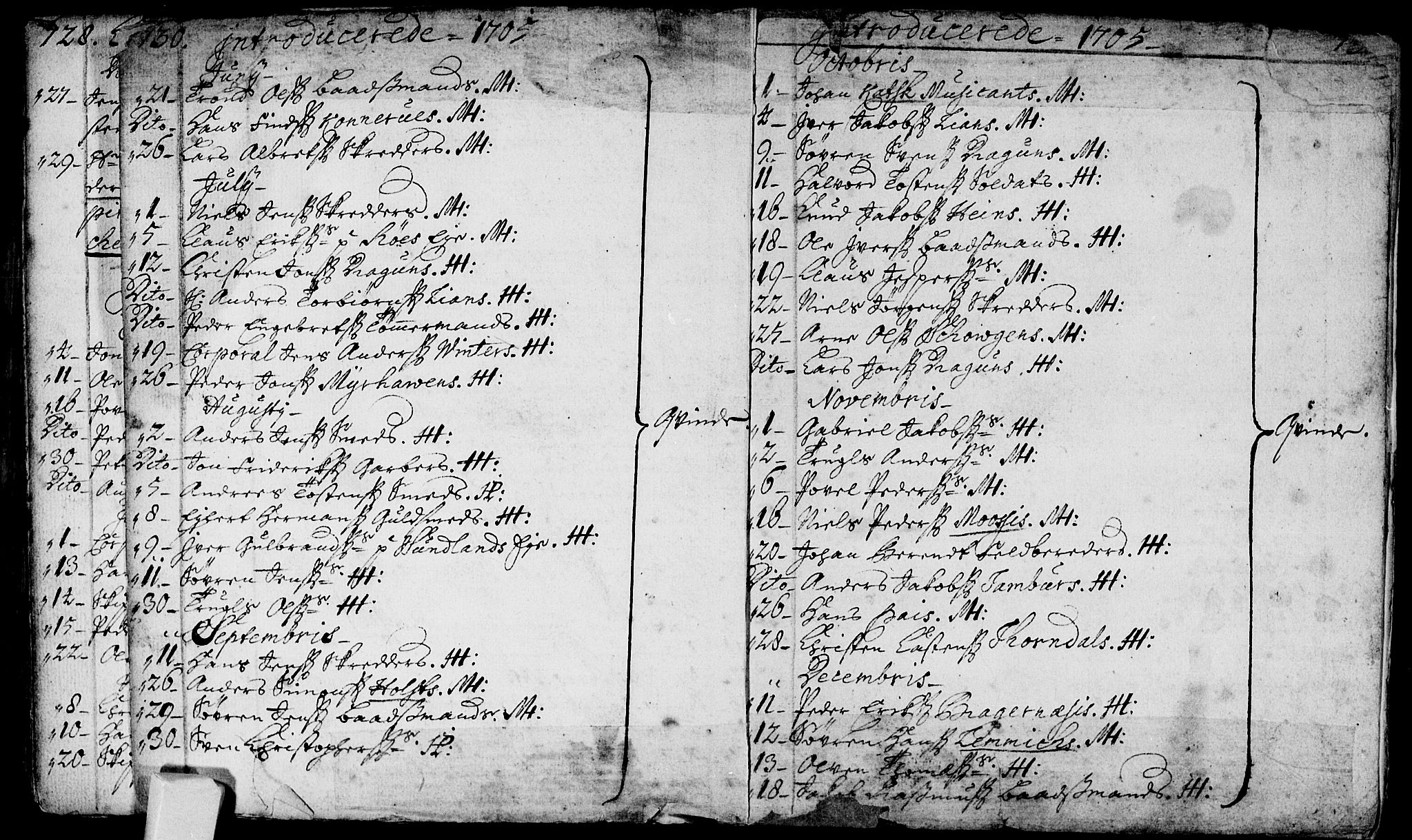 Bragernes kirkebøker, AV/SAKO-A-6/F/Fa/L0002: Parish register (official) no. I 2, 1680-1705, p. 730-731