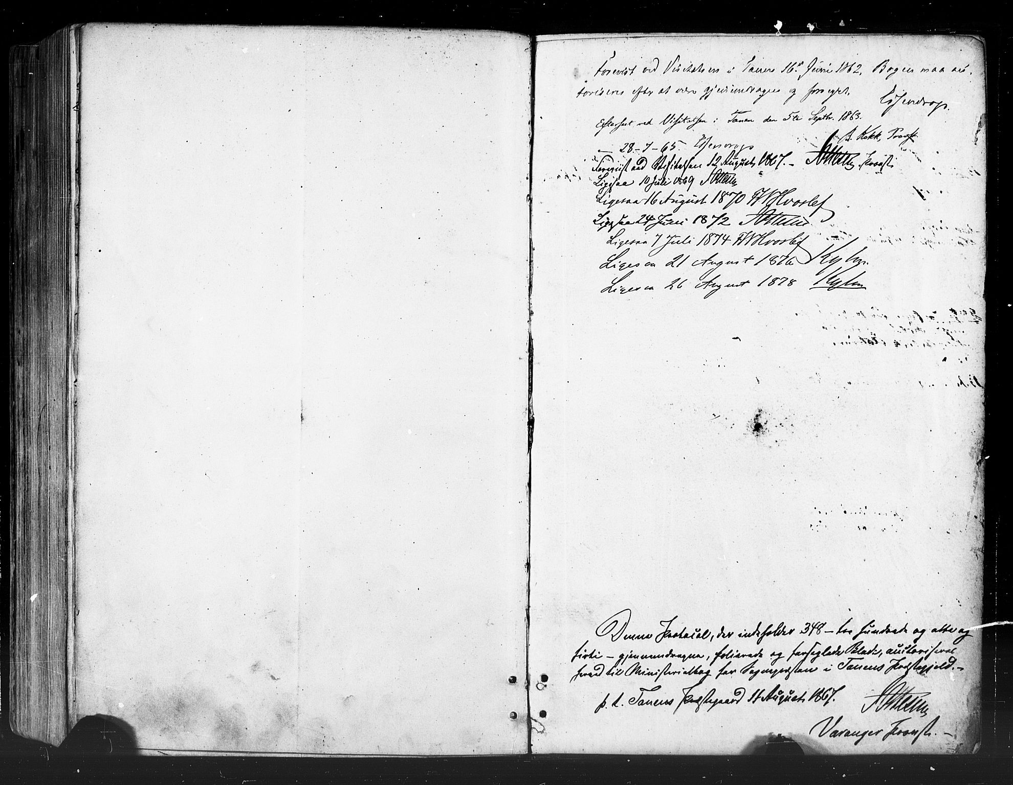 Tana sokneprestkontor, SATØ/S-1334/H/Ha/L0002kirke: Parish register (official) no. 2 /1, 1861-1877