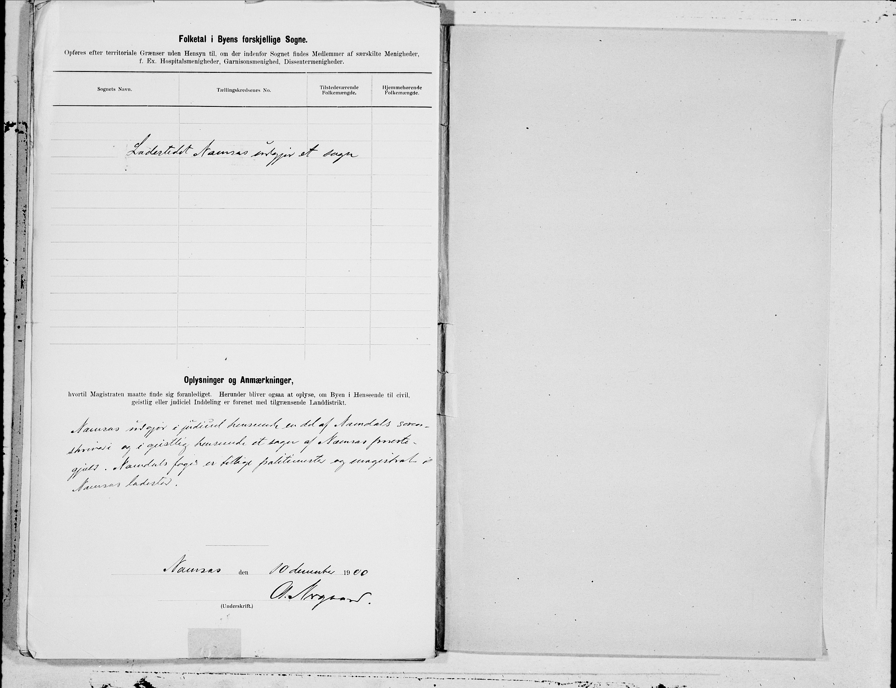 SAT, 1900 census for Namsos, 1900, p. 14