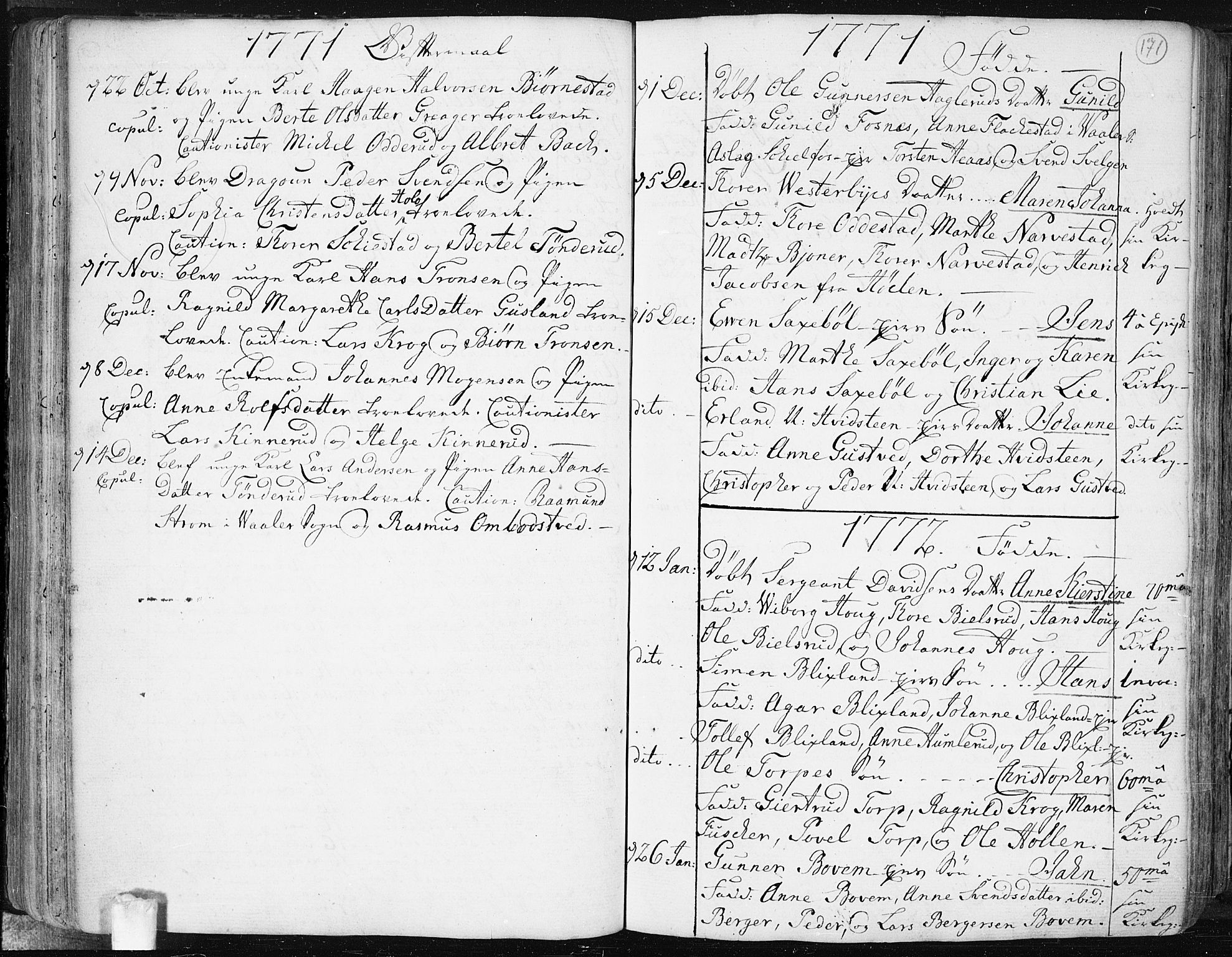 Hobøl prestekontor Kirkebøker, AV/SAO-A-2002/F/Fa/L0001: Parish register (official) no. I 1, 1733-1814, p. 171