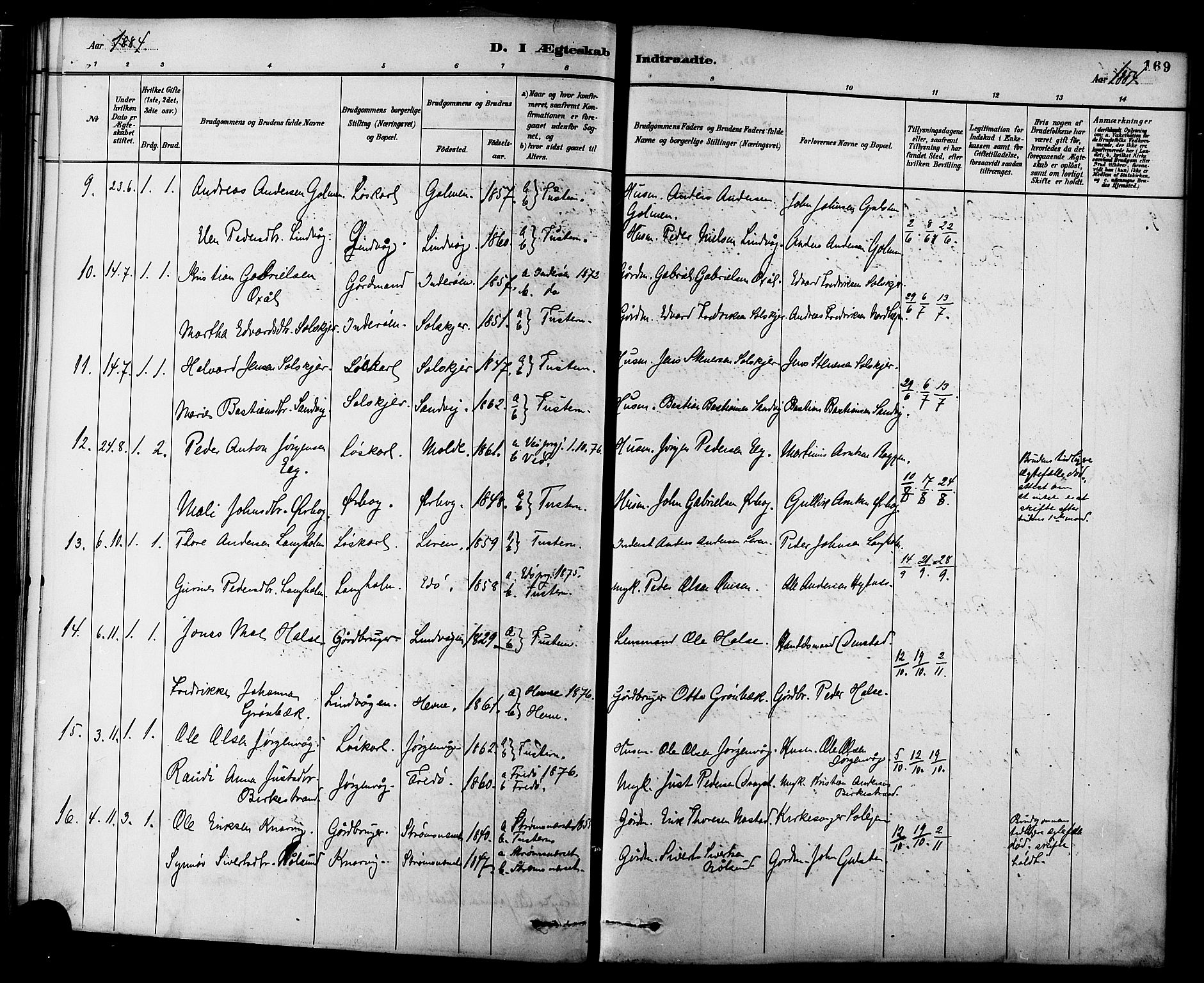 Ministerialprotokoller, klokkerbøker og fødselsregistre - Møre og Romsdal, AV/SAT-A-1454/577/L0896: Parish register (official) no. 577A03, 1880-1898, p. 169