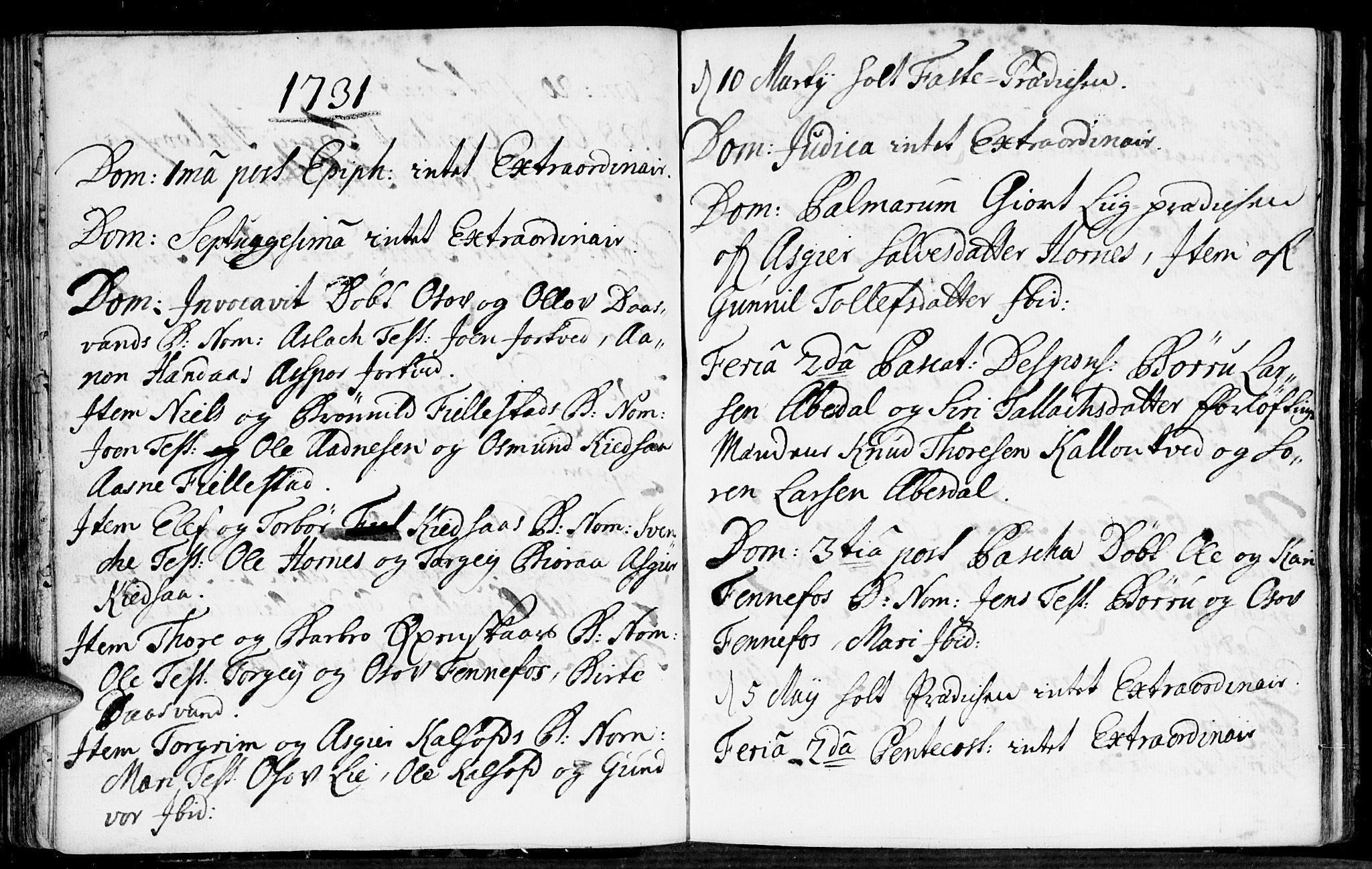 Evje sokneprestkontor, AV/SAK-1111-0008/F/Fa/Fab/L0001: Parish register (official) no. A 1, 1704-1764, p. 98-99