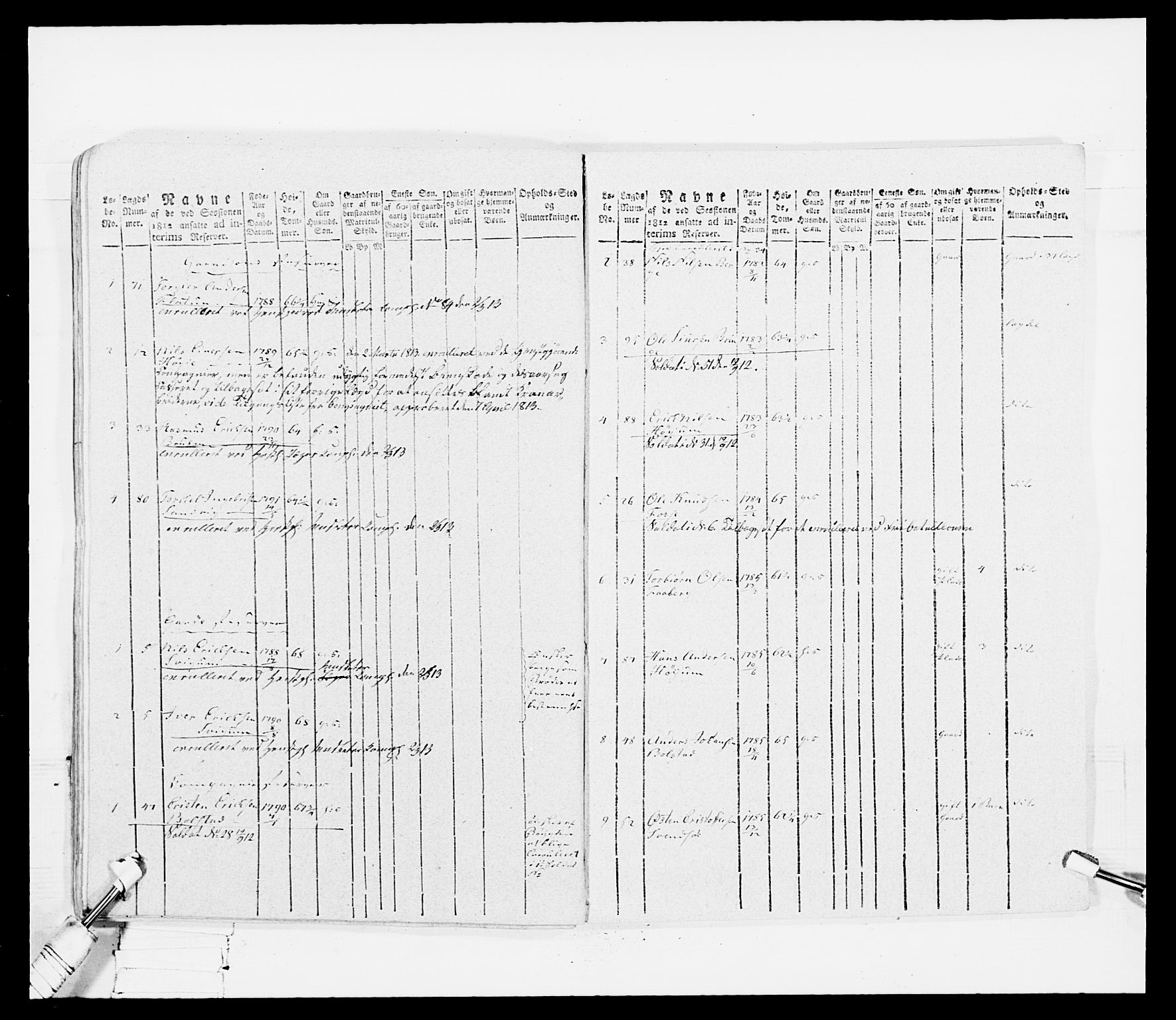 Generalitets- og kommissariatskollegiet, Det kongelige norske kommissariatskollegium, AV/RA-EA-5420/E/Eh/L0099: Bergenhusiske nasjonale infanteriregiment, 1812, p. 111