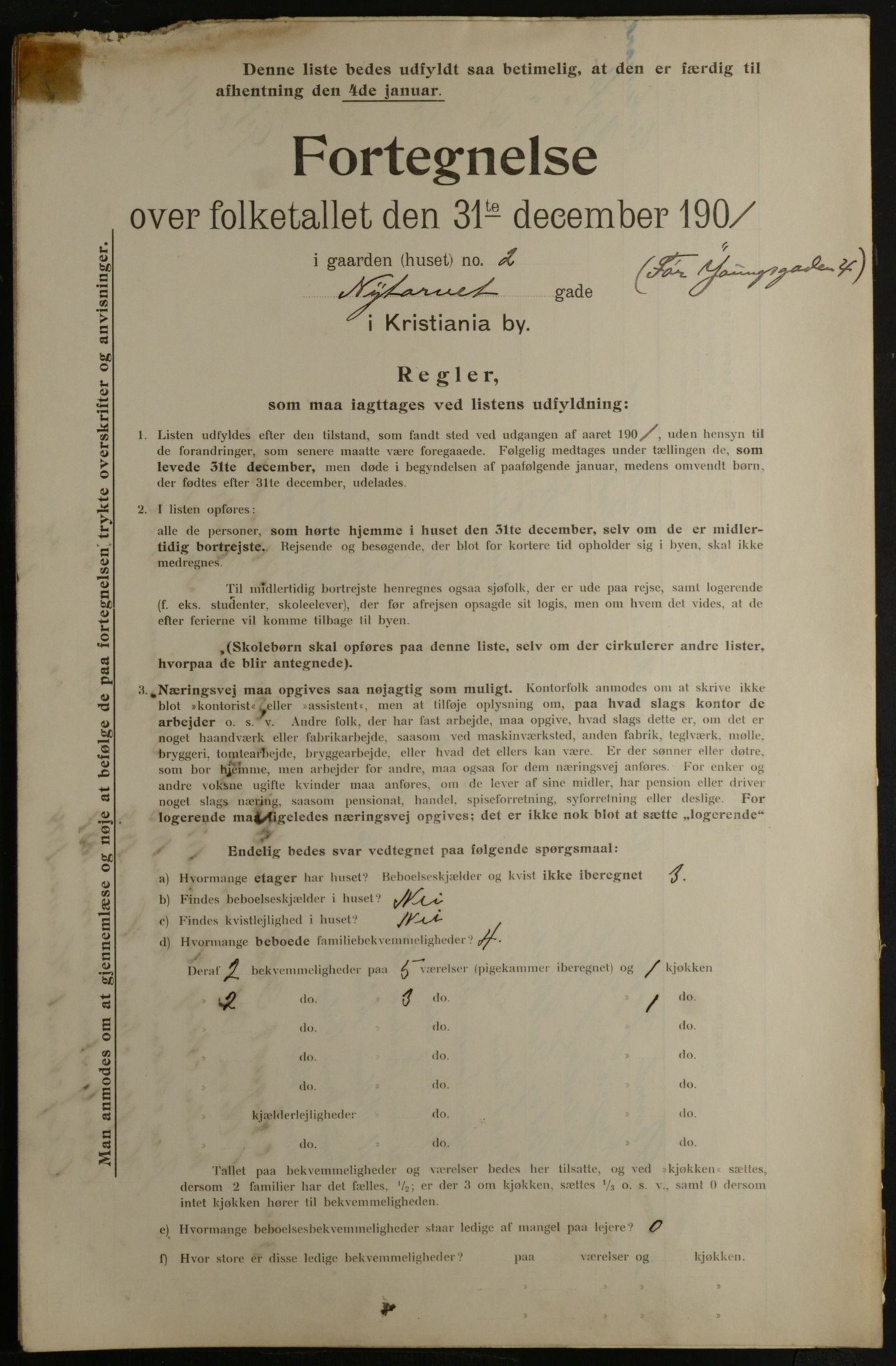 OBA, Municipal Census 1901 for Kristiania, 1901, p. 11371