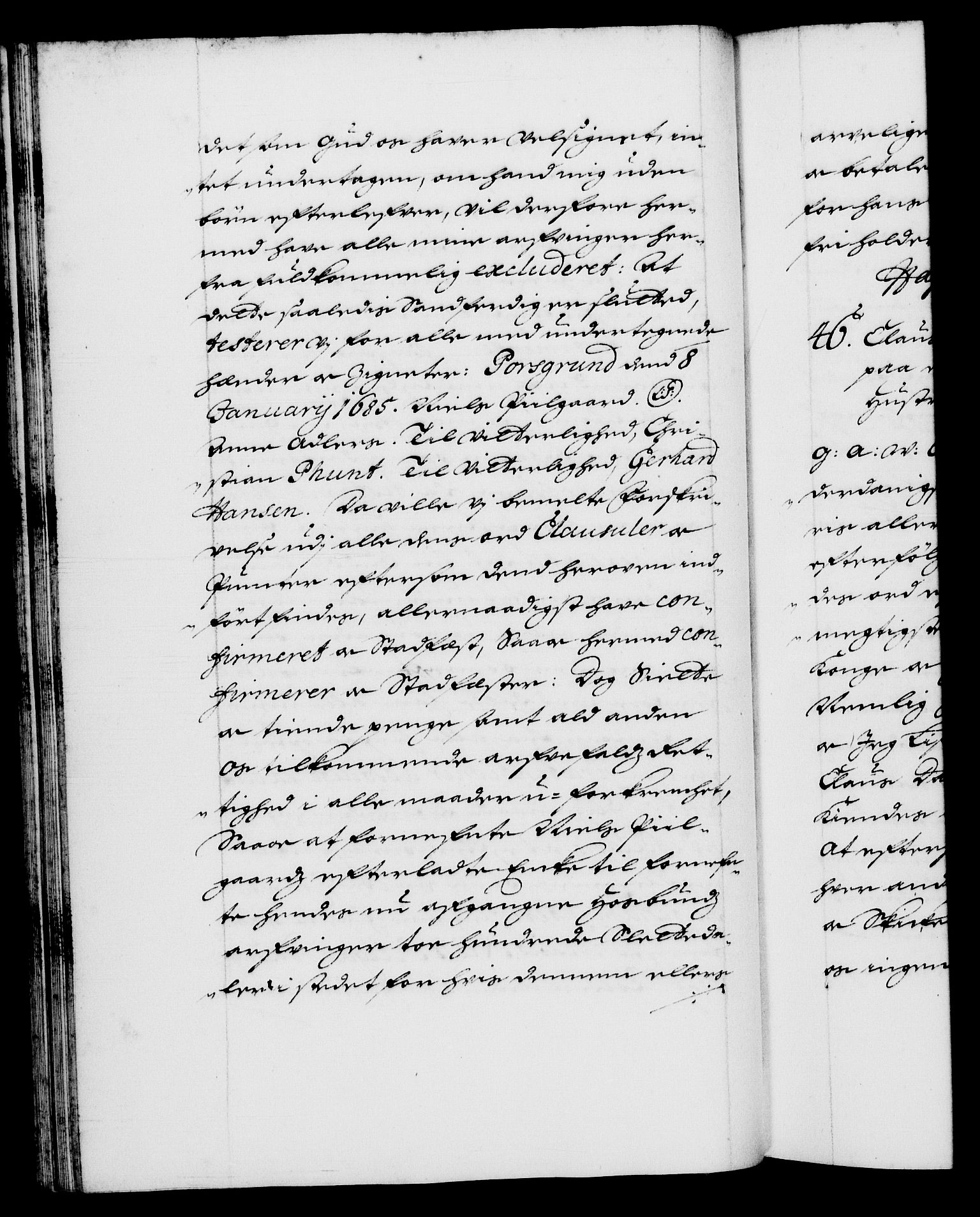 Danske Kanselli 1572-1799, AV/RA-EA-3023/F/Fc/Fca/Fcaa/L0014: Norske registre (mikrofilm), 1685-1687, p. 51b