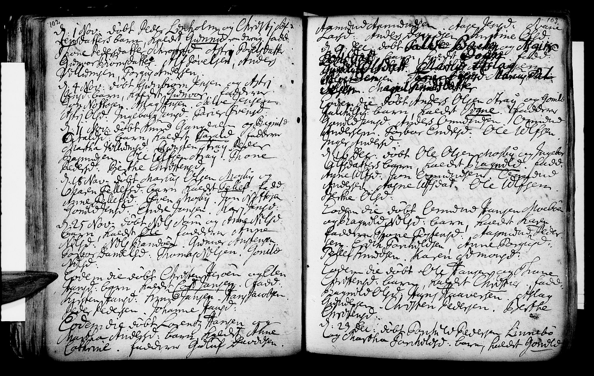 Oddernes sokneprestkontor, AV/SAK-1111-0033/F/Fa/Faa/L0002: Parish register (official) no. A 2, 1719-1764, p. 102-103