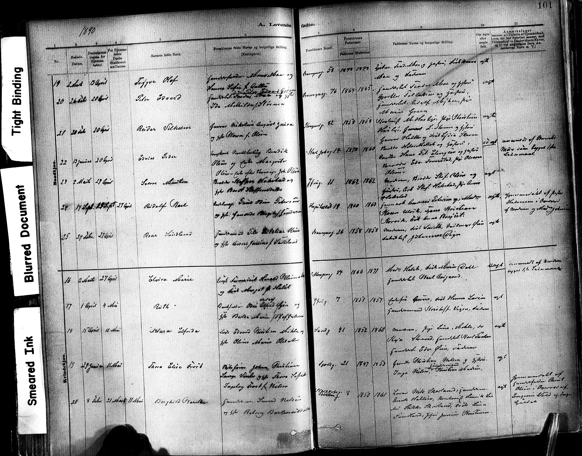 Ministerialprotokoller, klokkerbøker og fødselsregistre - Sør-Trøndelag, SAT/A-1456/602/L0119: Parish register (official) no. 602A17, 1880-1901, p. 101