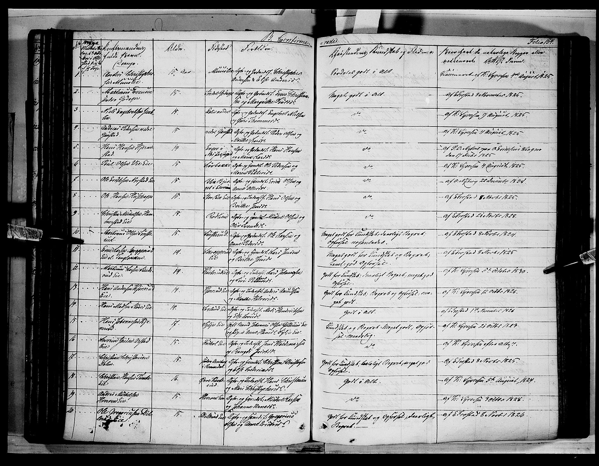 Stange prestekontor, AV/SAH-PREST-002/K/L0010: Parish register (official) no. 10, 1835-1845, p. 154