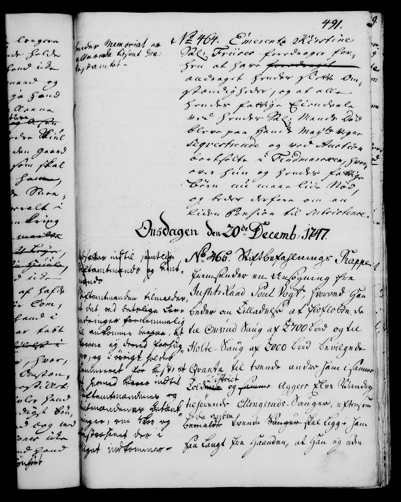 Rentekammeret, Kammerkanselliet, RA/EA-3111/G/Gh/Gha/L0028: Norsk ekstraktmemorialprotokoll (merket RK 53.73), 1746-1748, p. 491