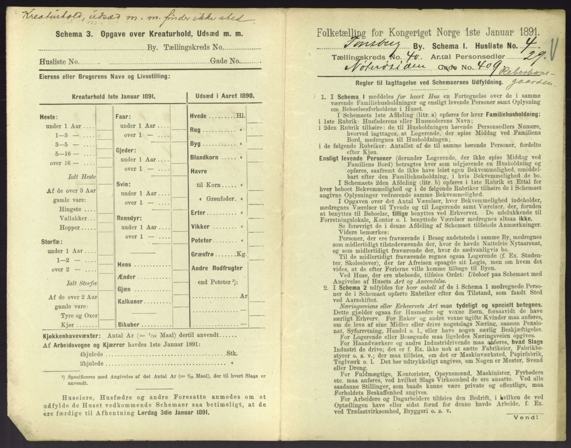 RA, 1891 census for 0705 Tønsberg, 1891, p. 1134