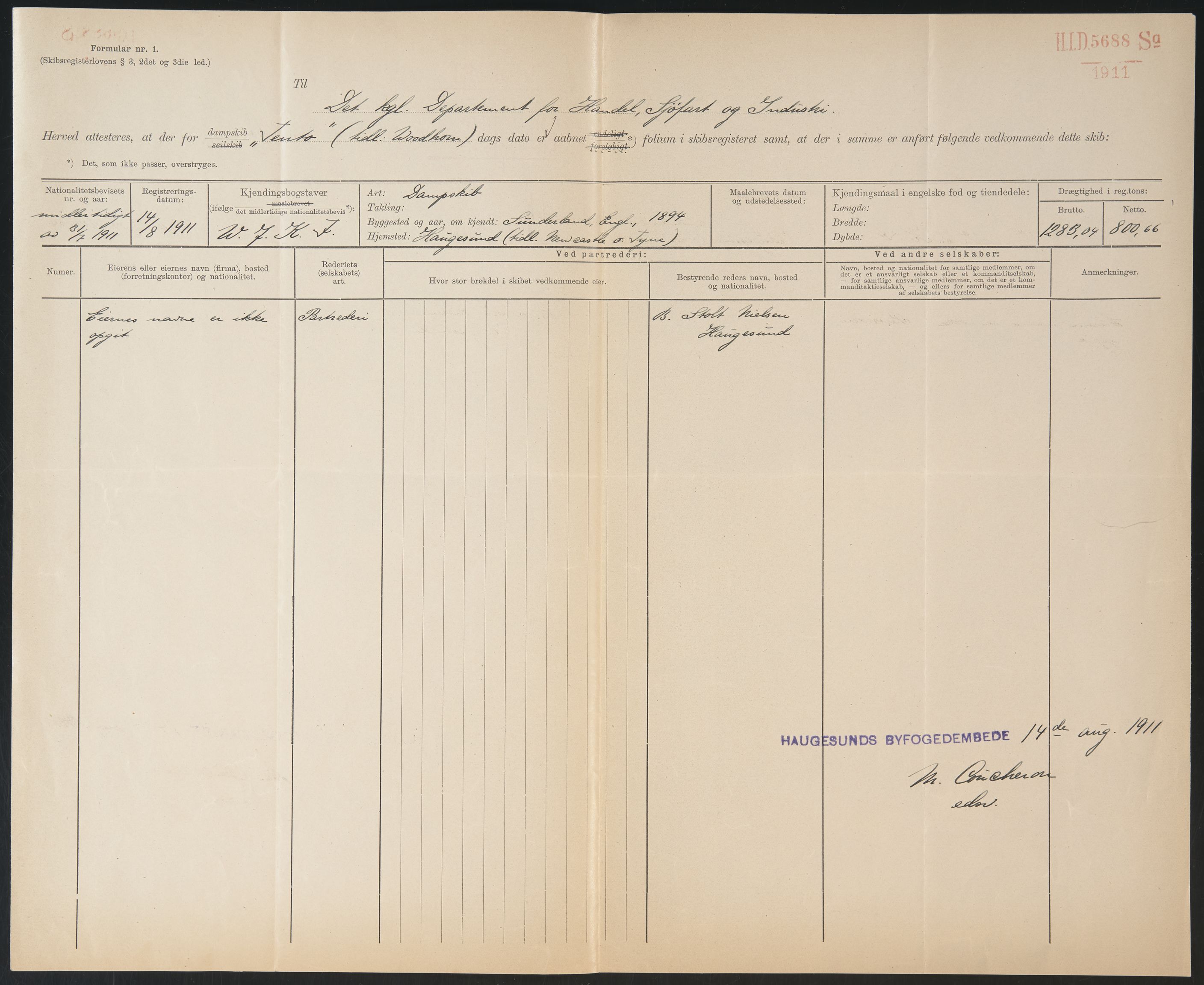 Sjøfartsdirektoratet med forløpere, skipsmapper slettede skip, AV/RA-S-4998/F/Fa/L0586: --, 1894-1935, p. 420