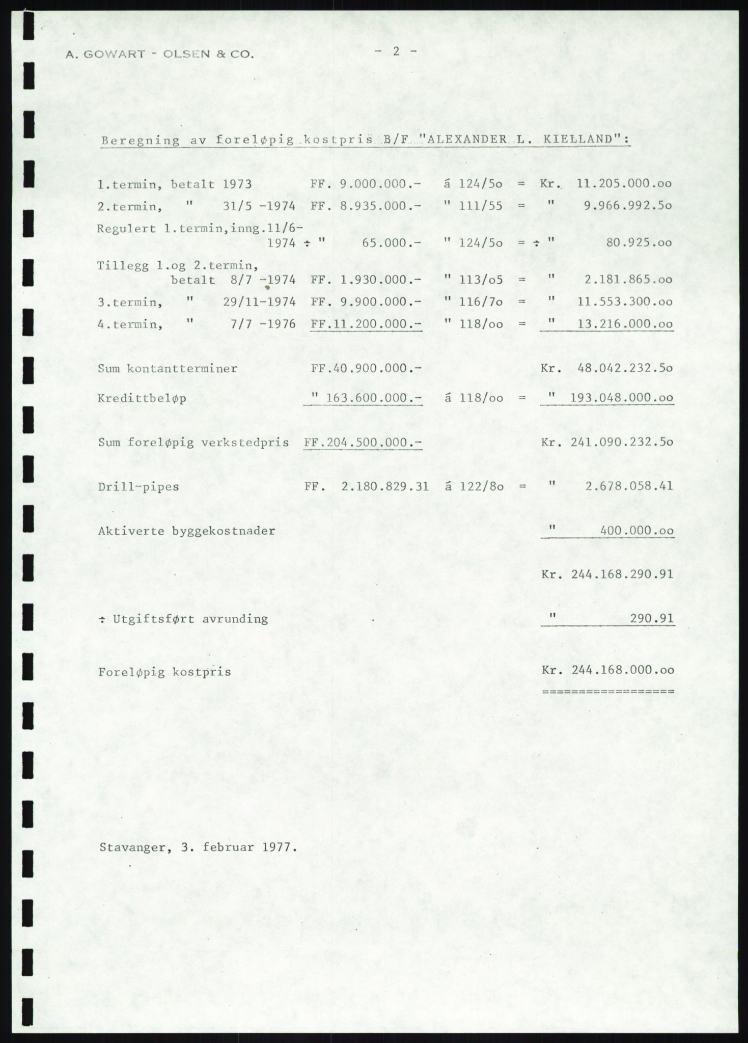 Pa 1503 - Stavanger Drilling AS, AV/SAST-A-101906/A/Ac/L0001: Årsberetninger, 1974-1978, p. 232