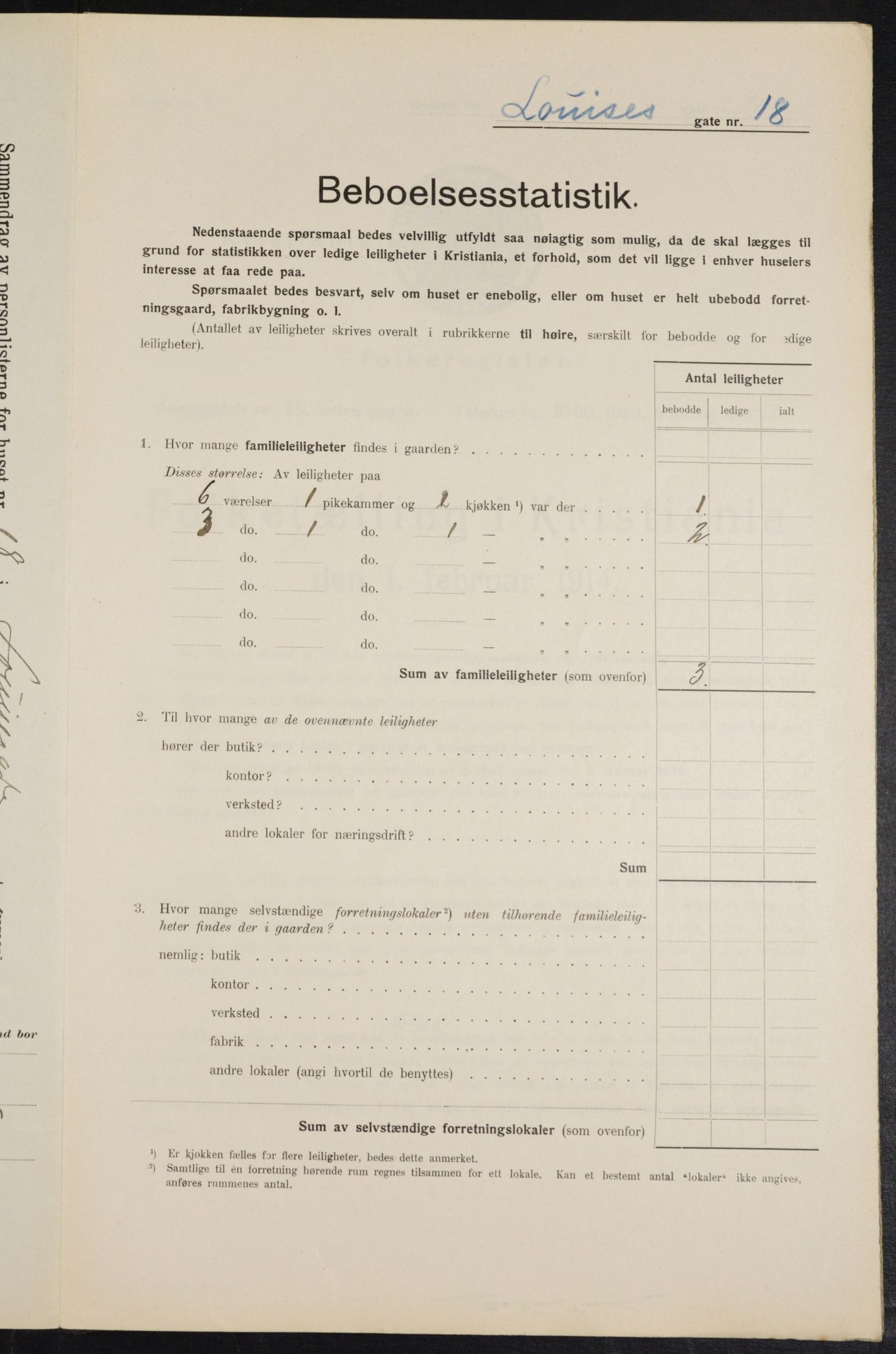 OBA, Municipal Census 1914 for Kristiania, 1914, p. 58323