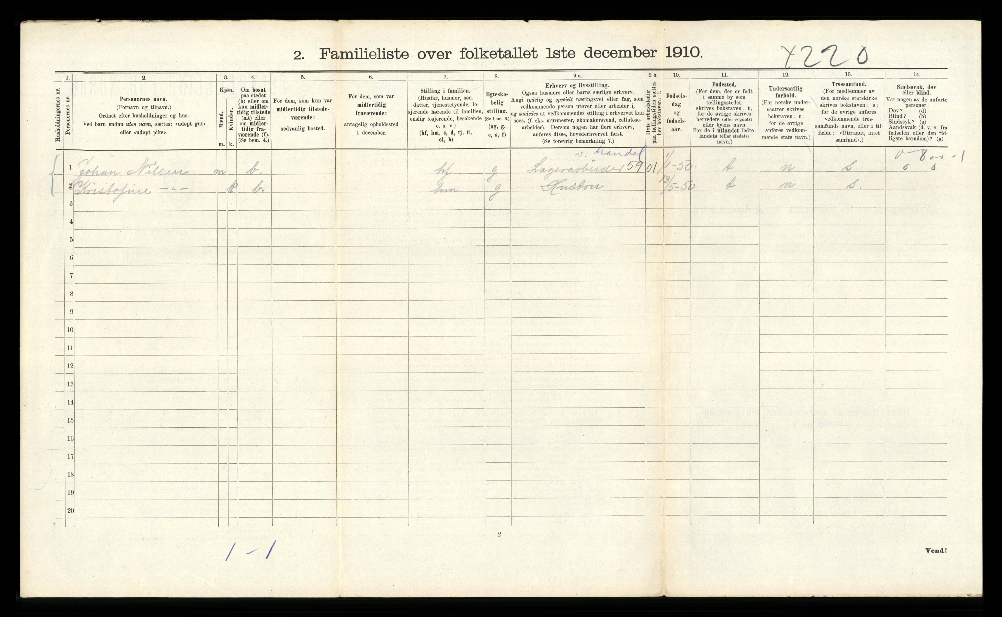 RA, 1910 census for Bergen, 1910, p. 16854